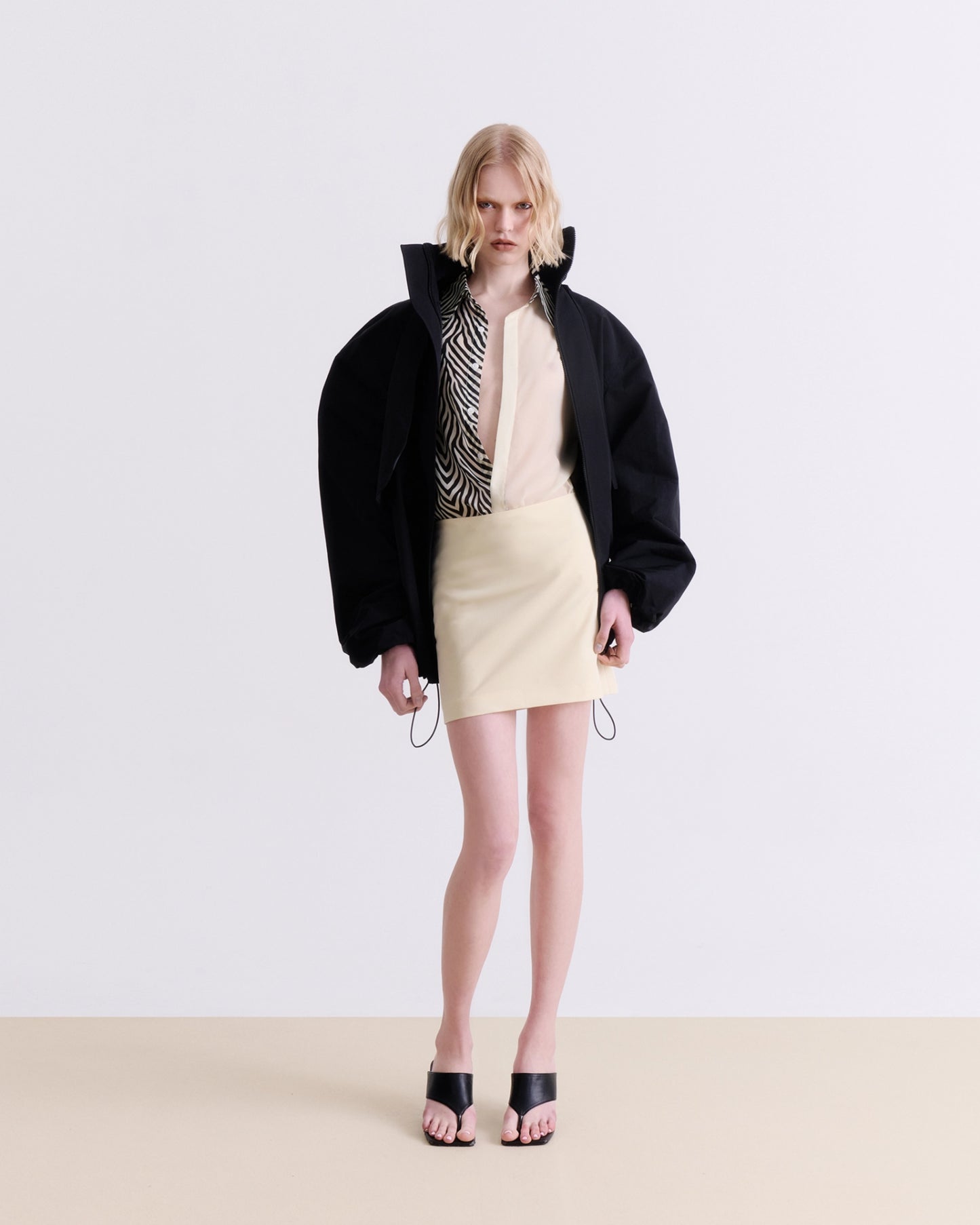 Black Windbreaker Jacket - Black
