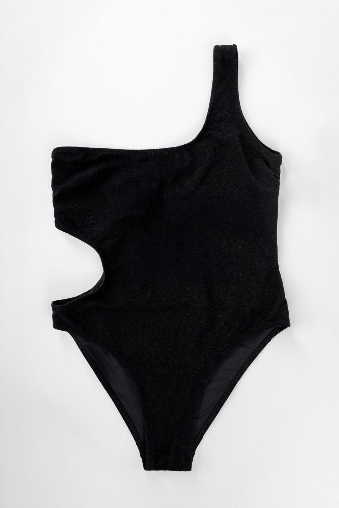 Side Cut One Piece - Black