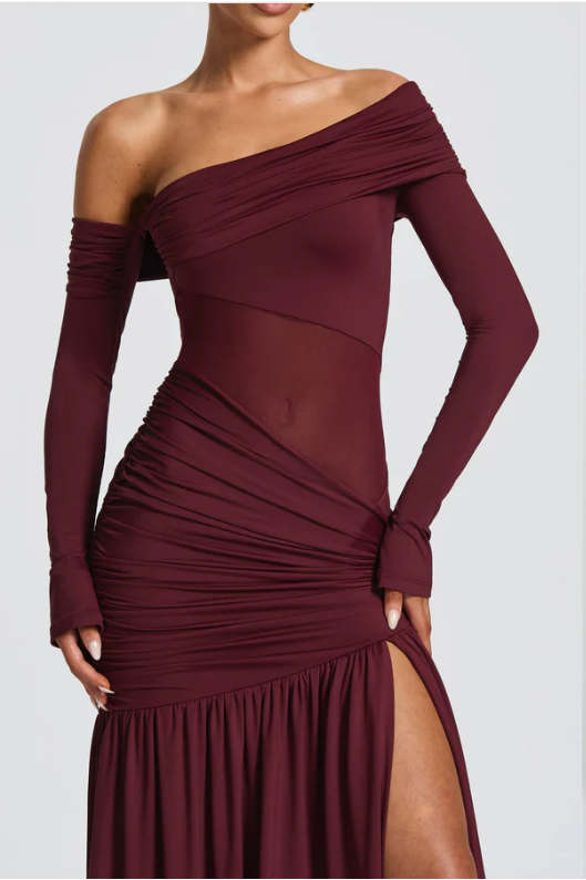 Biancita Maxi Dress - Bordeaux