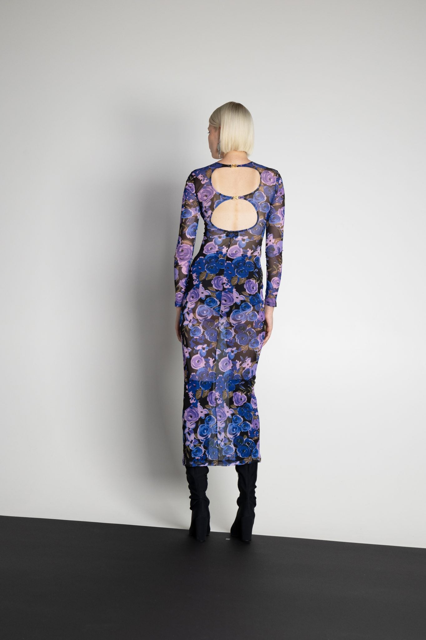 Celeste Blue Floral Dress