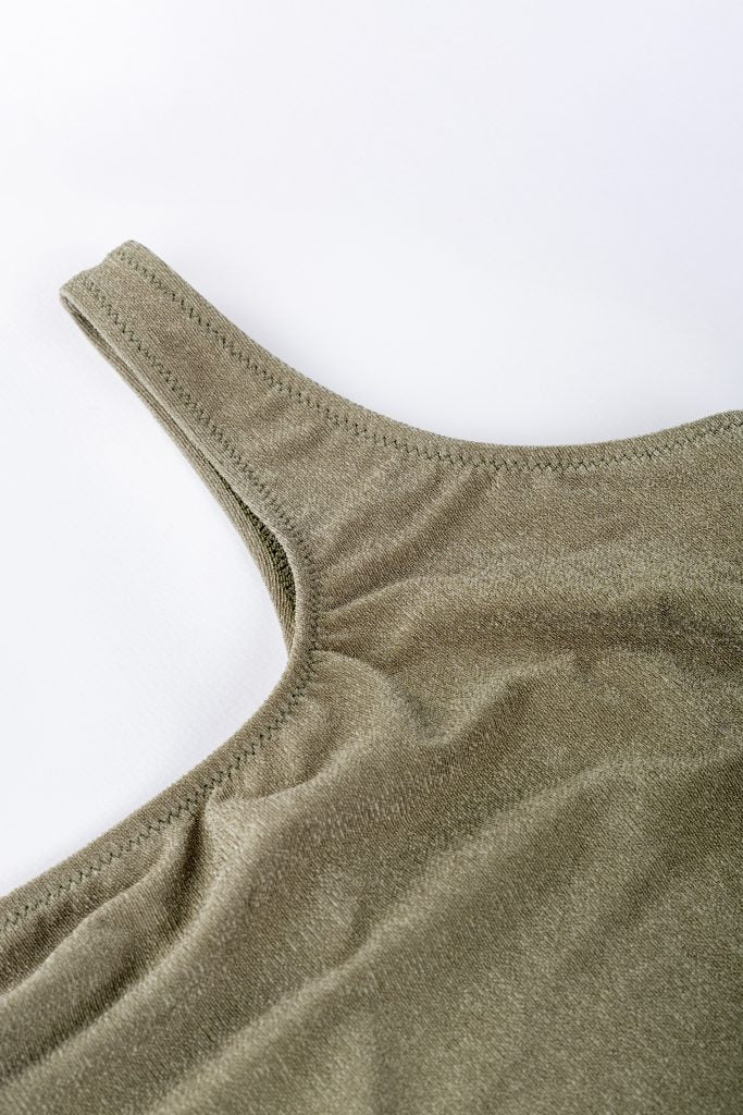Side Cut One Piece - Chaki