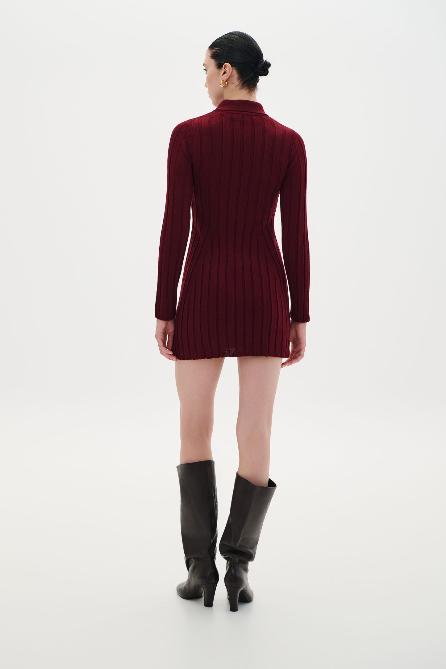 Dress Mini Polo Buttons - Bordeaux