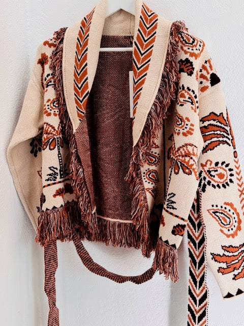 Palm Cardigan - Beige