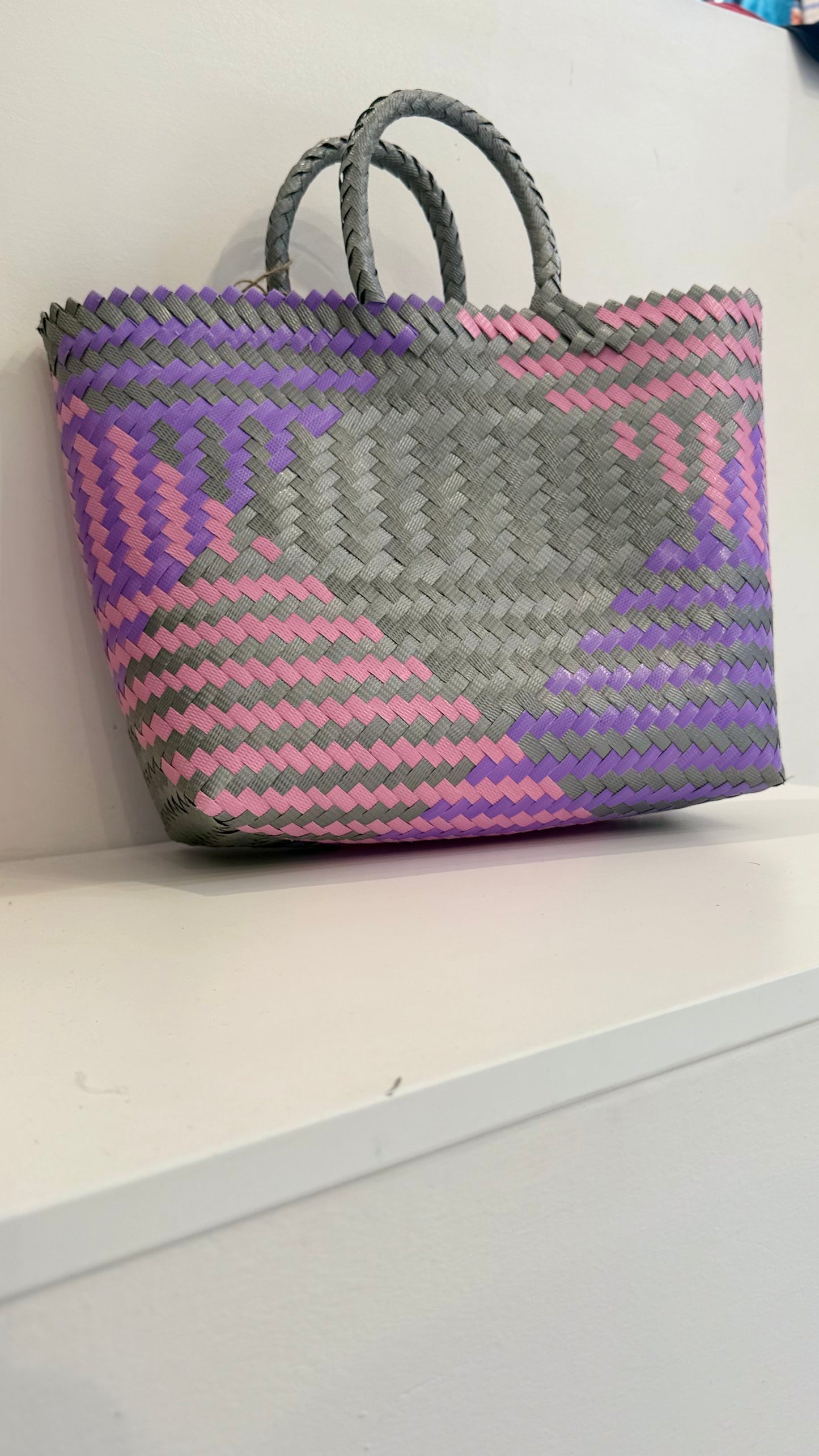 Madagascar Shopper Bag Purple - Medium