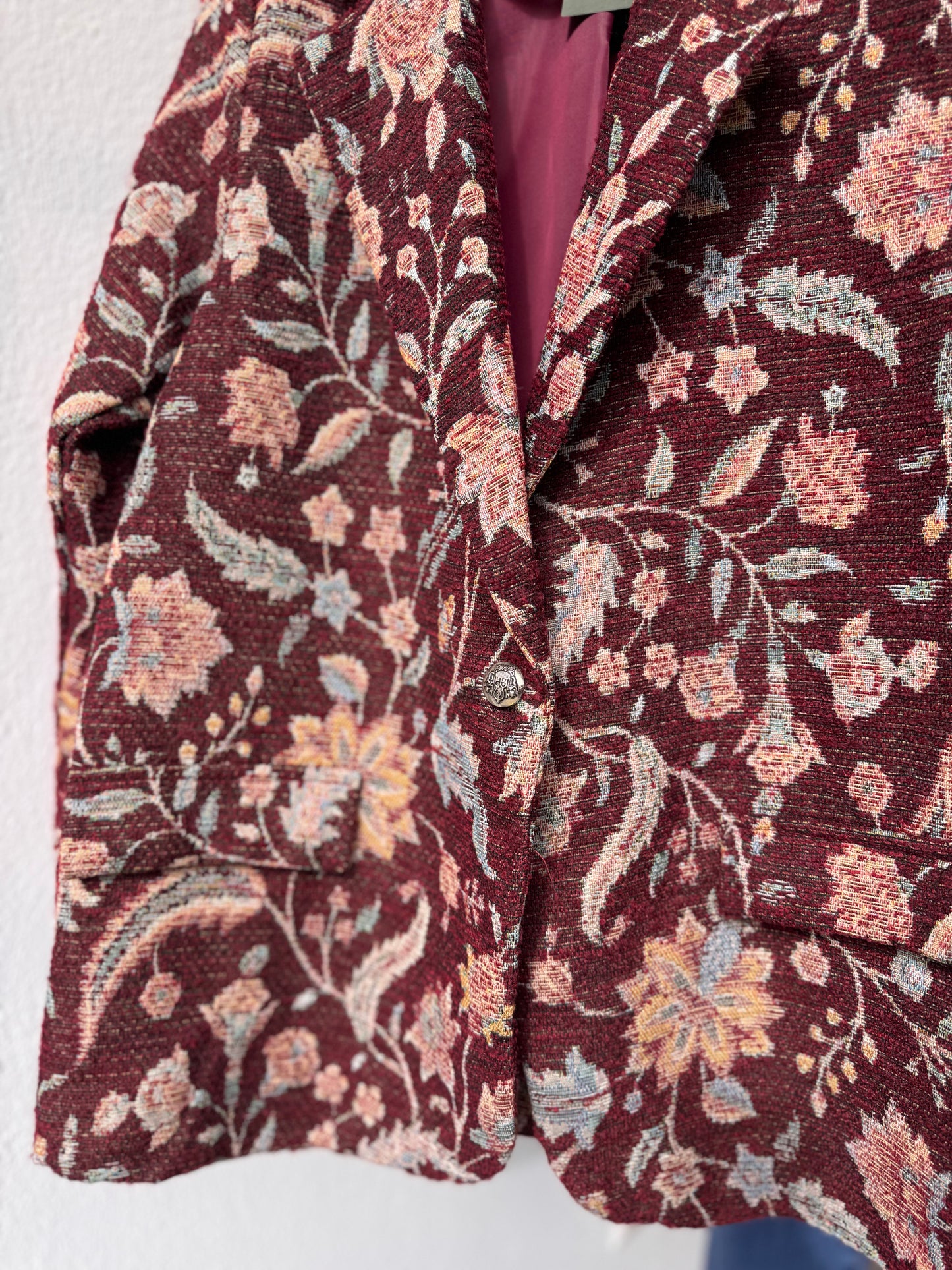 Flower Bomb Blazer - Bordeaux