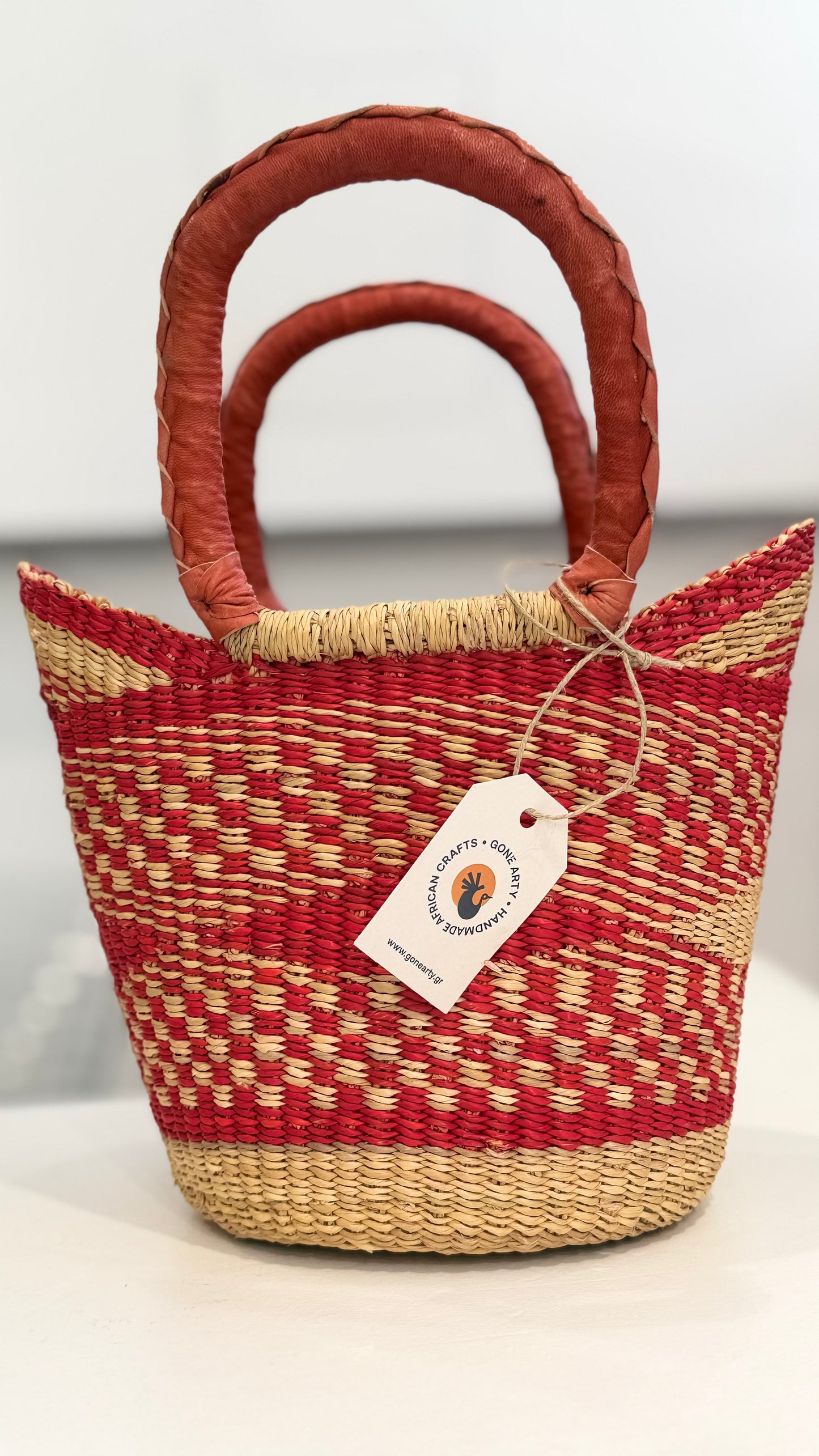 Ghana Bolga Bag Mini - Red