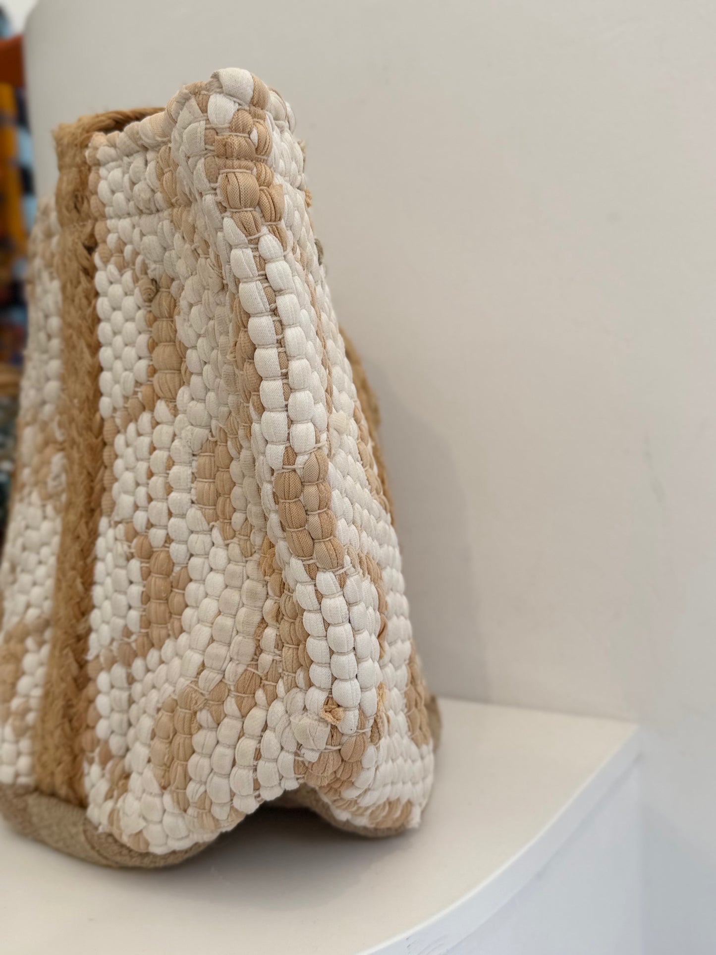 Beach Bag White/Beige
