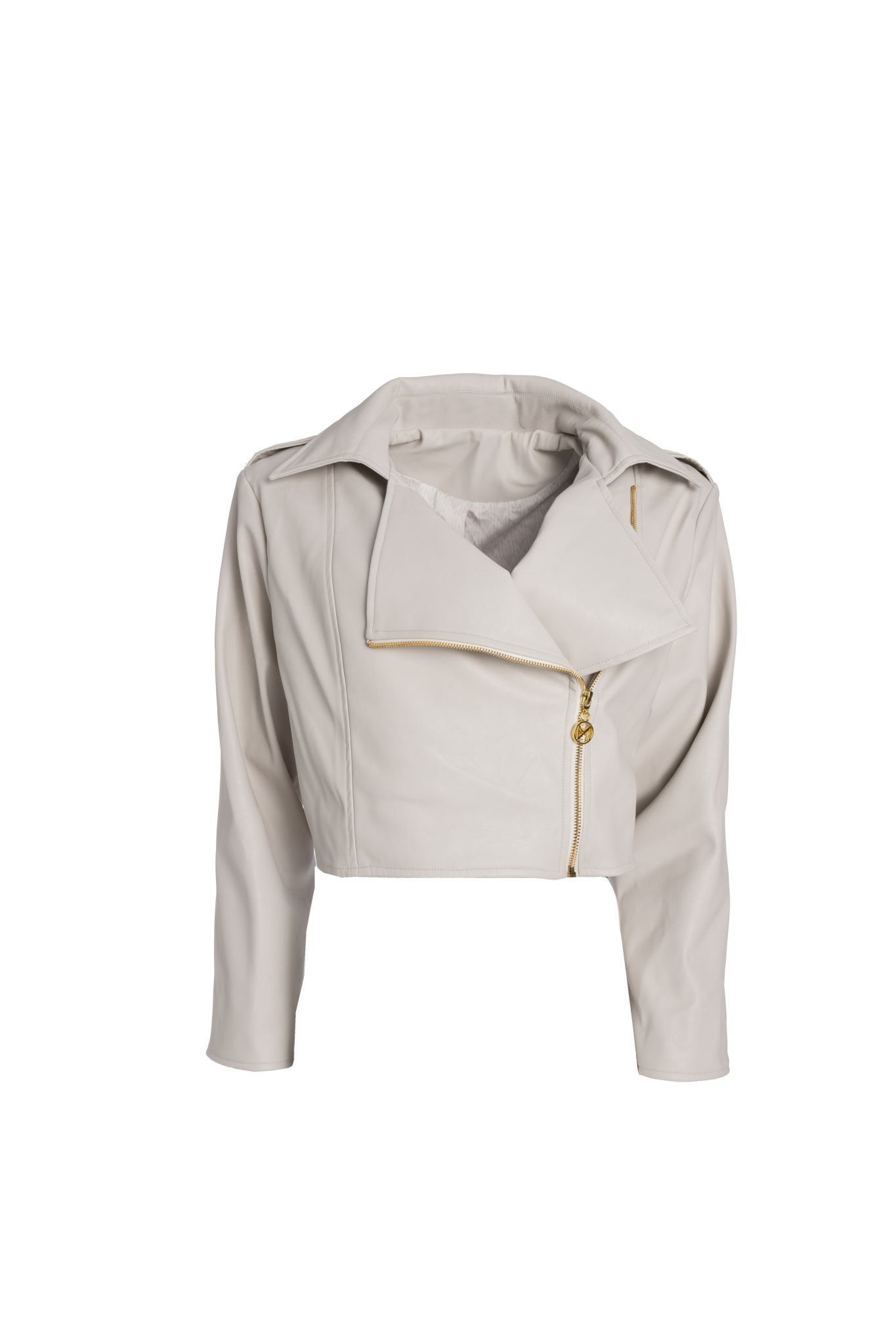 Lush Off-White Biker Jacket