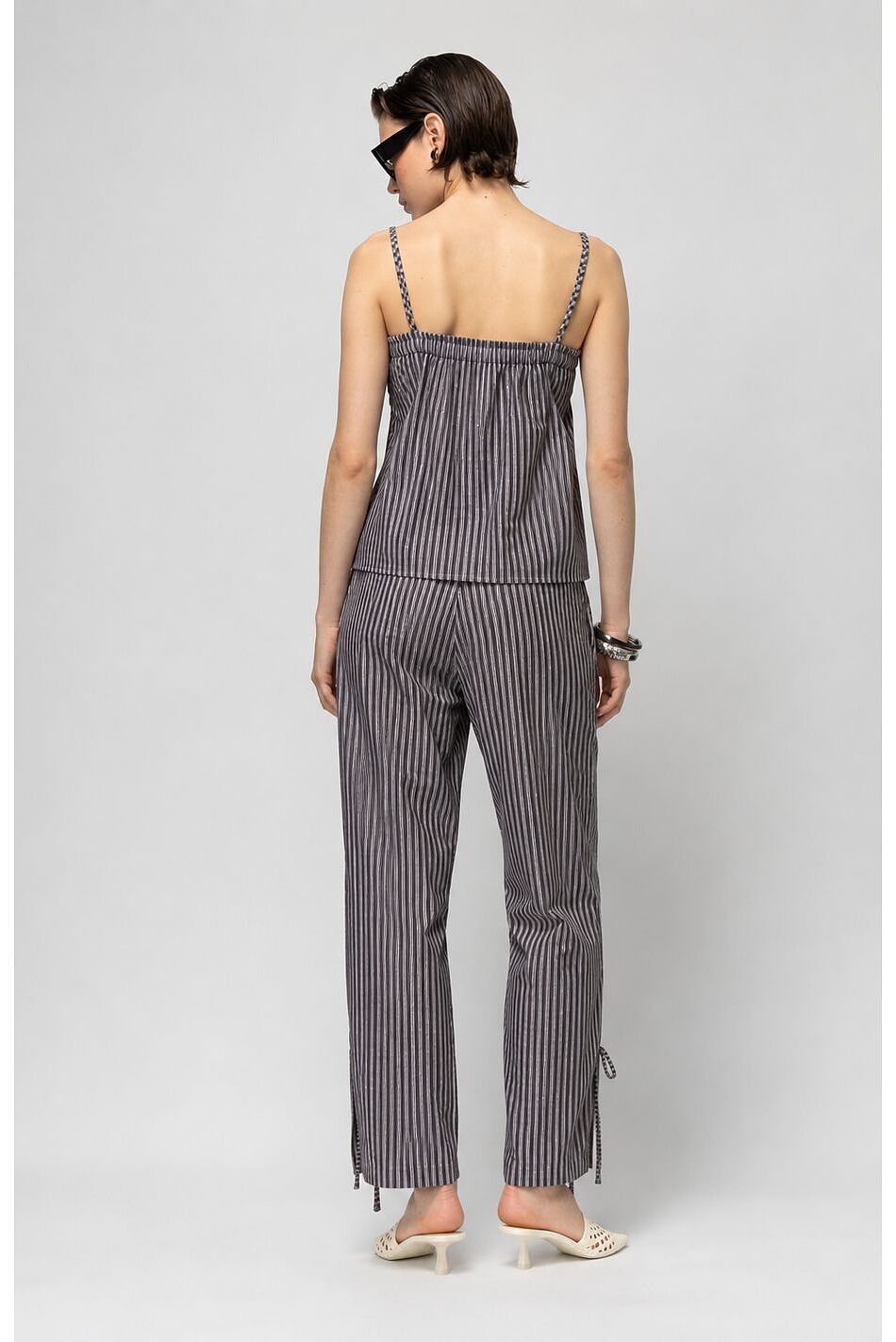 Moon Heat Striped Pant - Brown