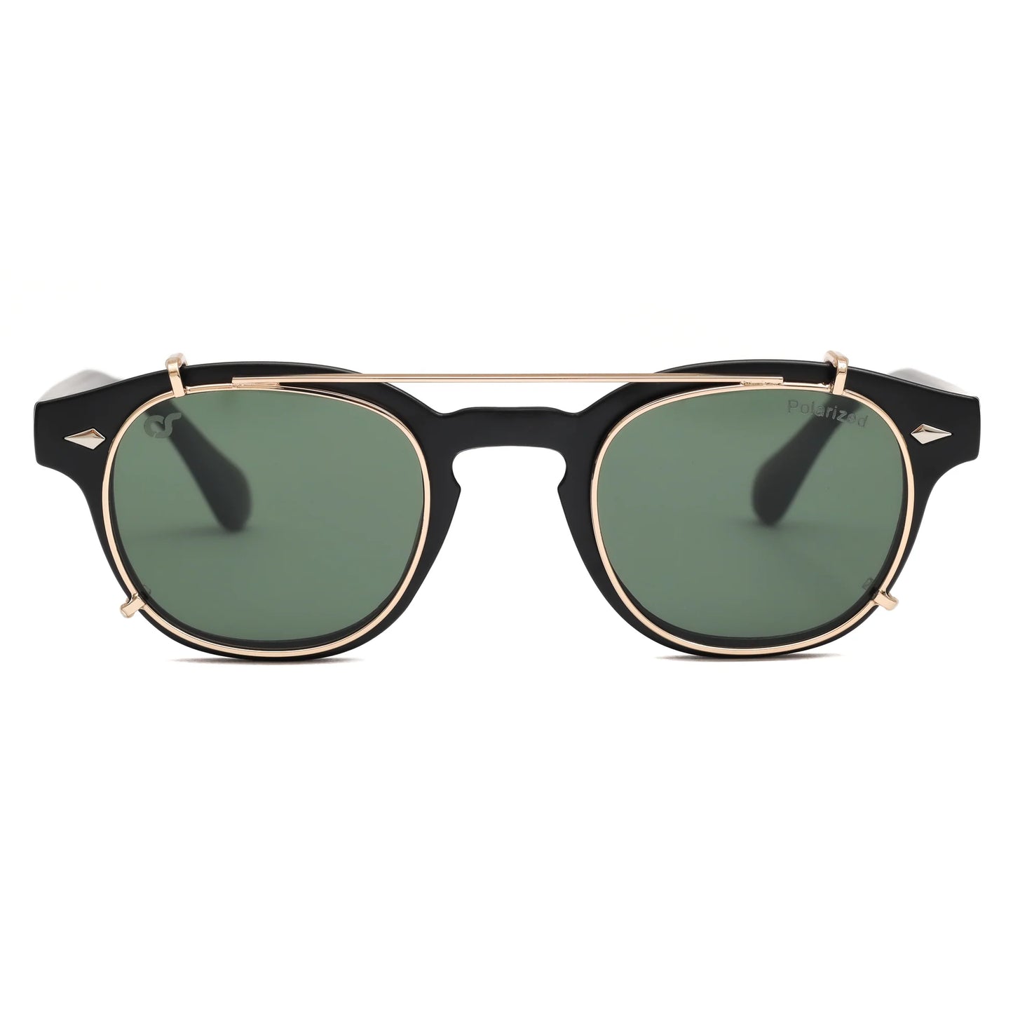 OS sunglasses Berlino Nero clip petrolio