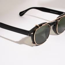 OS sunglasses Berlino Nero clip petrolio