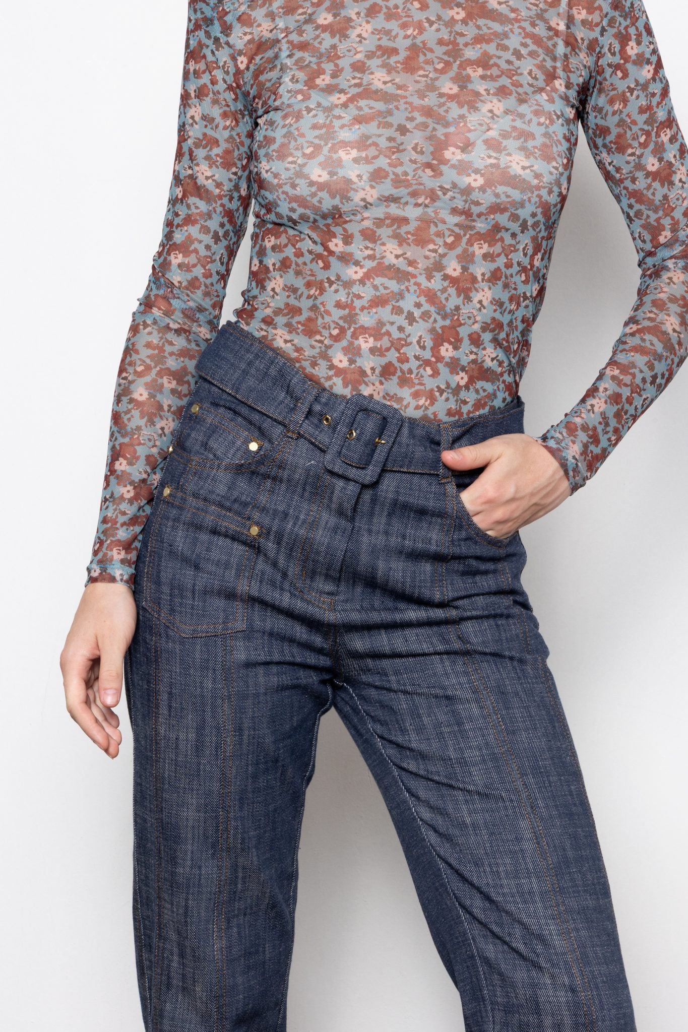 Rebel Rose Blue Top