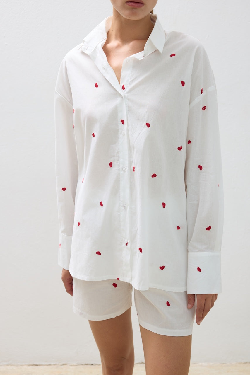 Set Shirt And Shorts Hearts