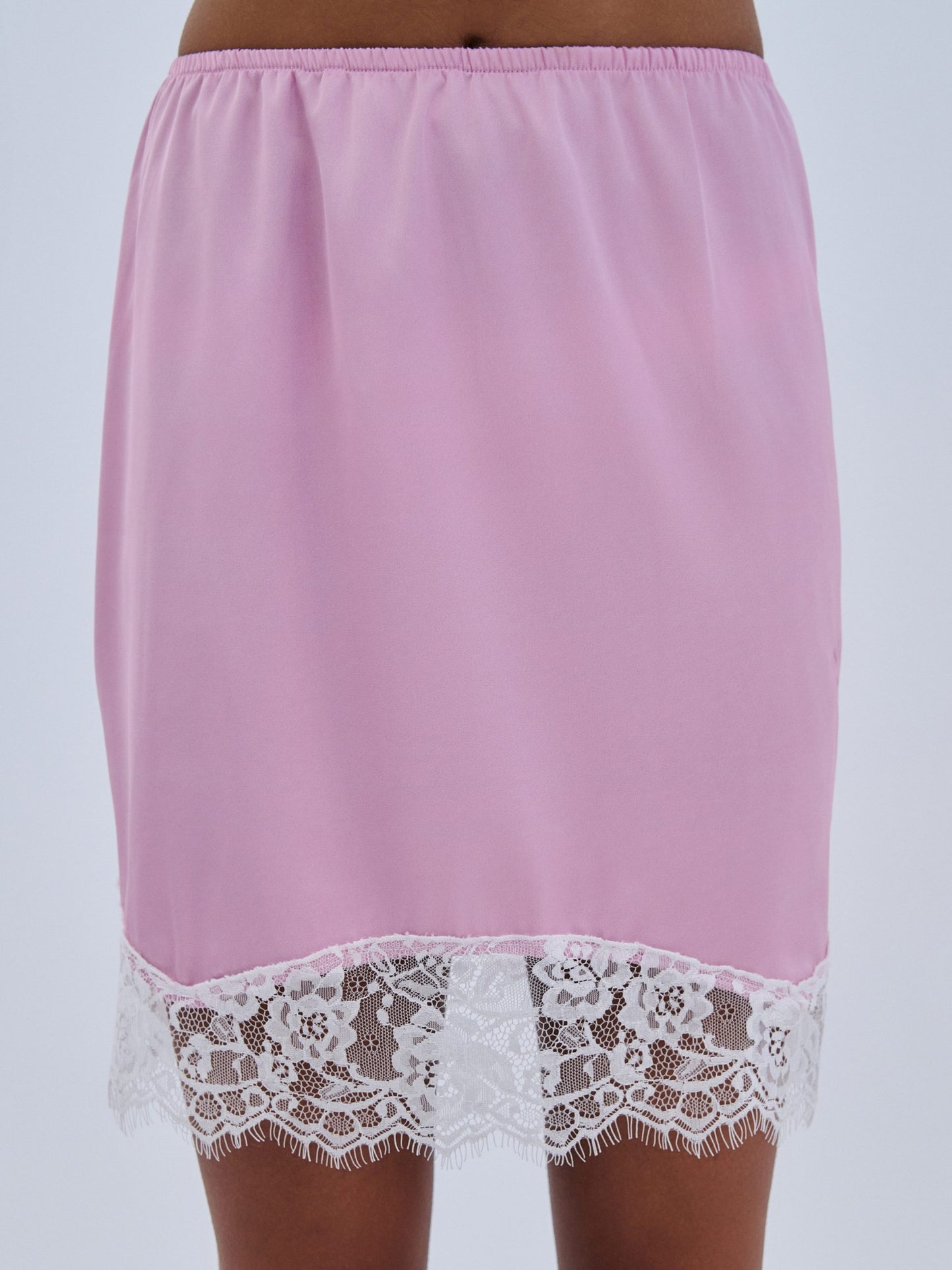 Skirt Mini Satin Lace