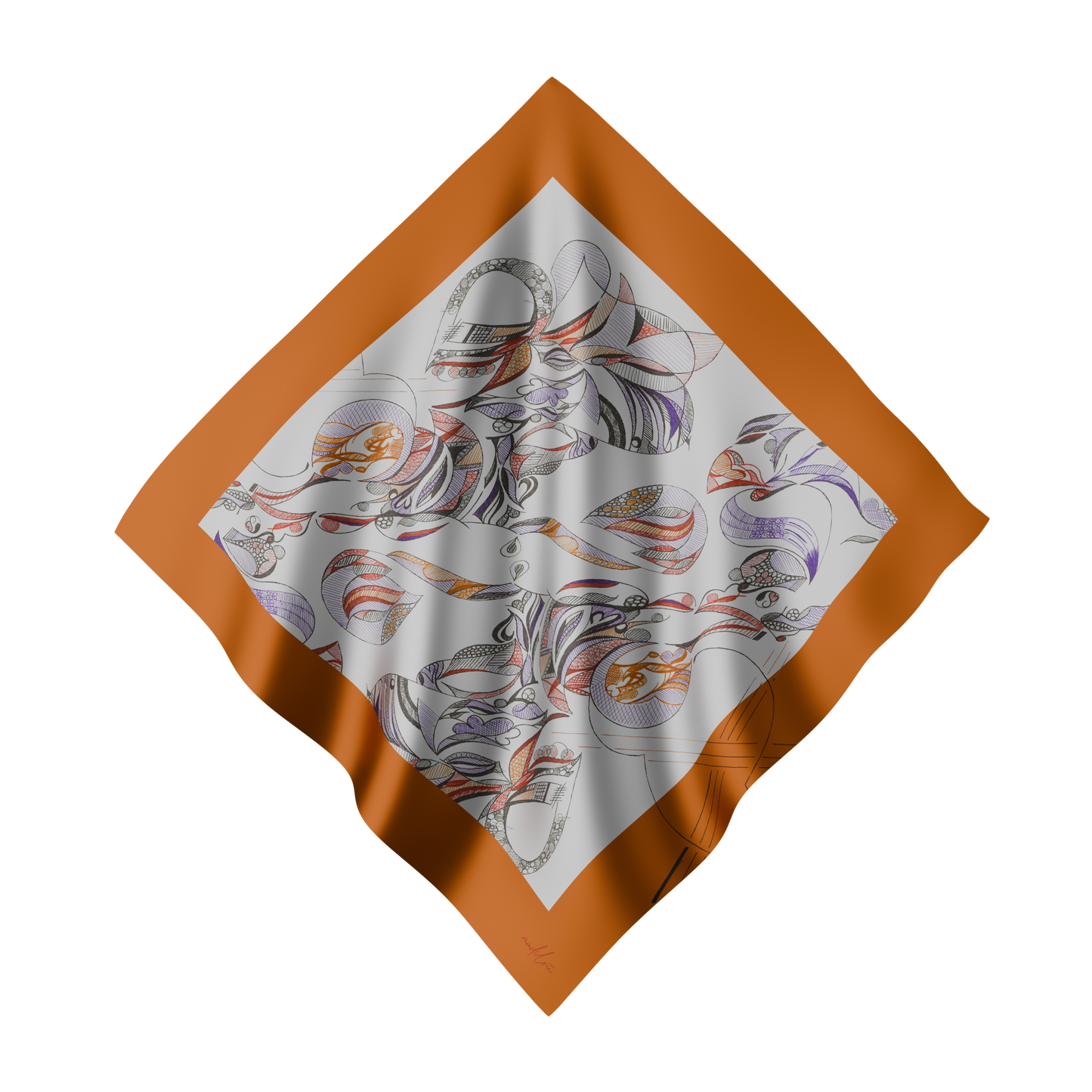 The Striped X - Silk Scarf