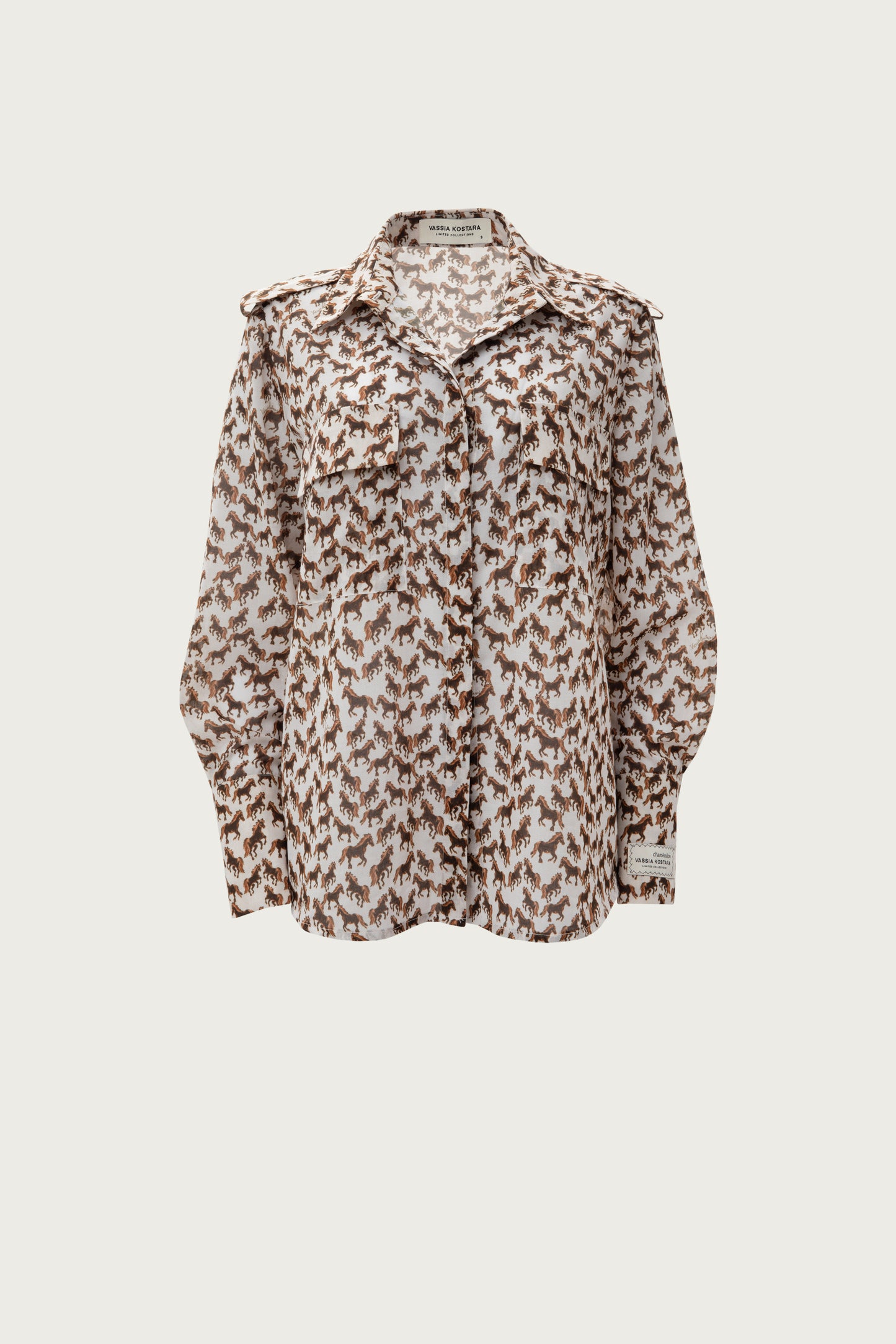 VK HORSE PRINT SLIM FIT SHIRT