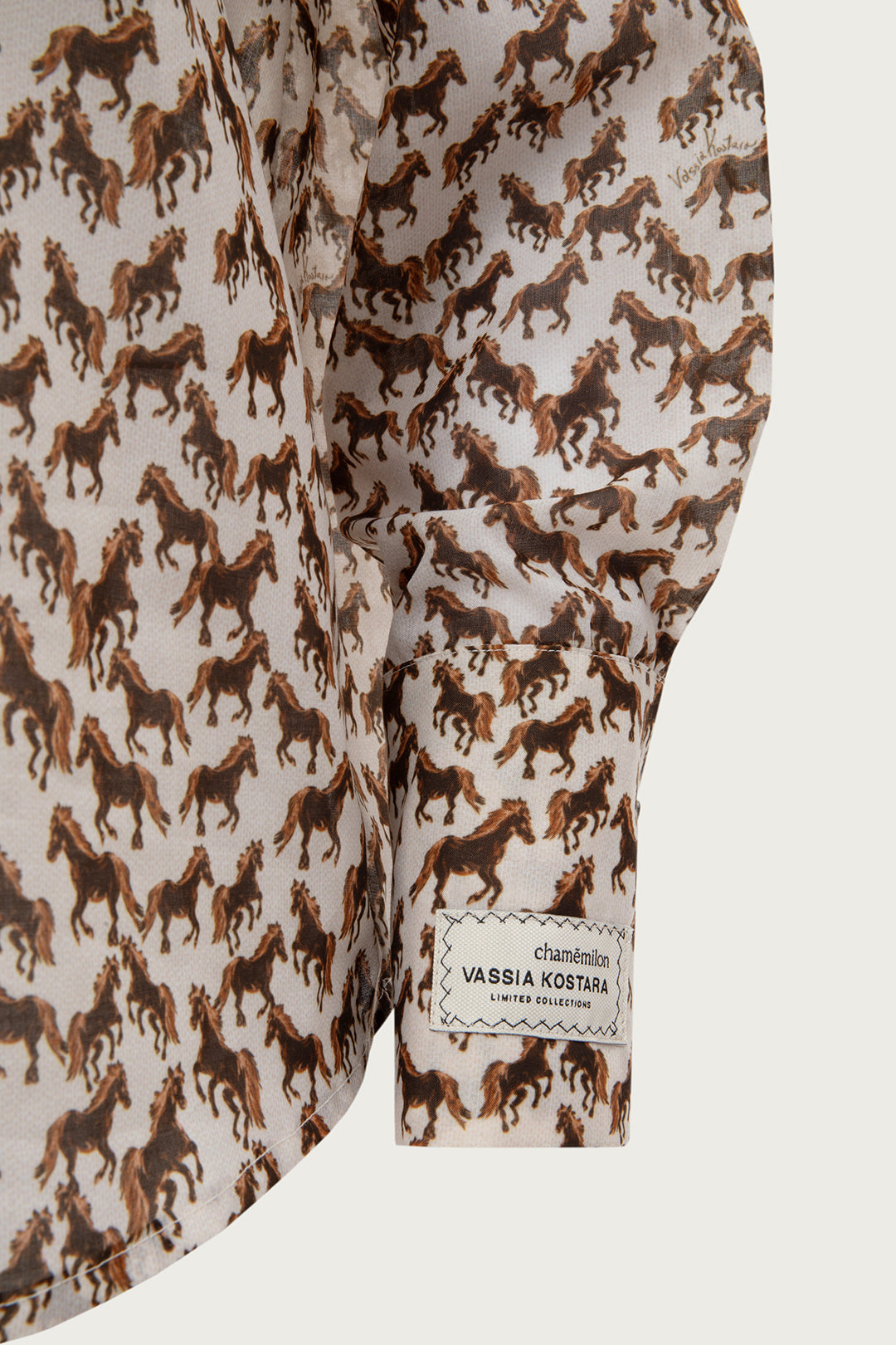 VK HORSE PRINT SLIM FIT SHIRT