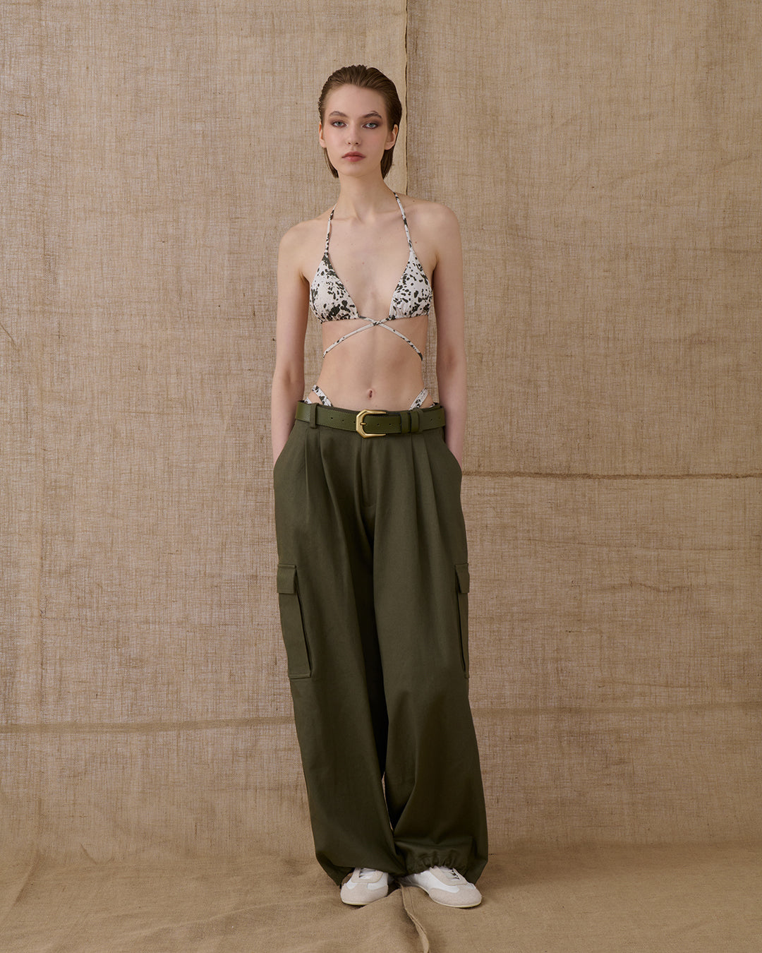 VK KHAKI CARGO PANTS