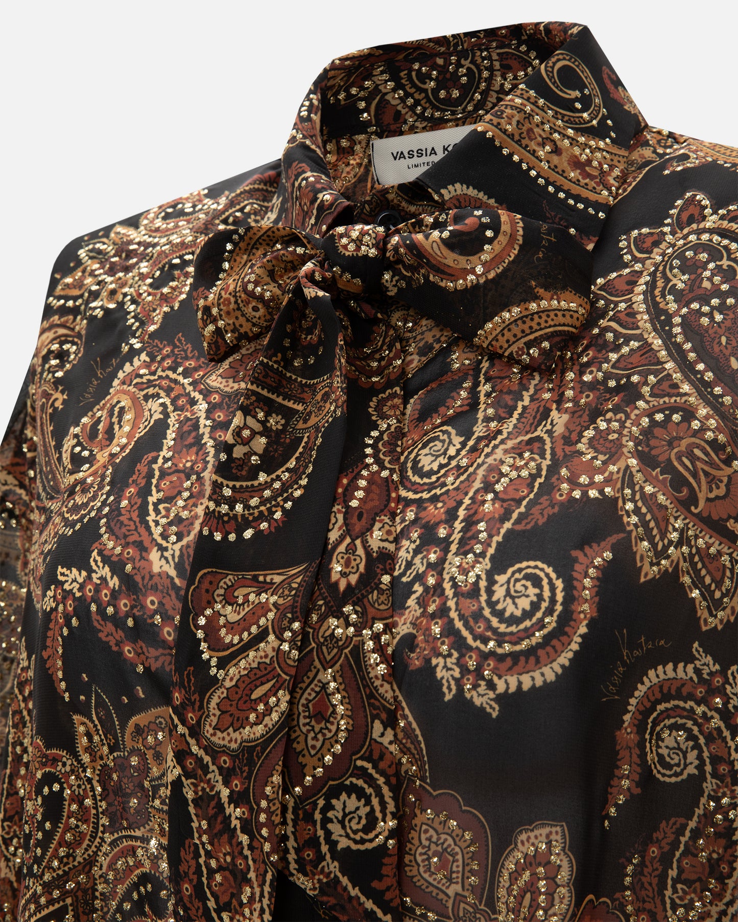 VK Golden Brown Paisley OS Shirt