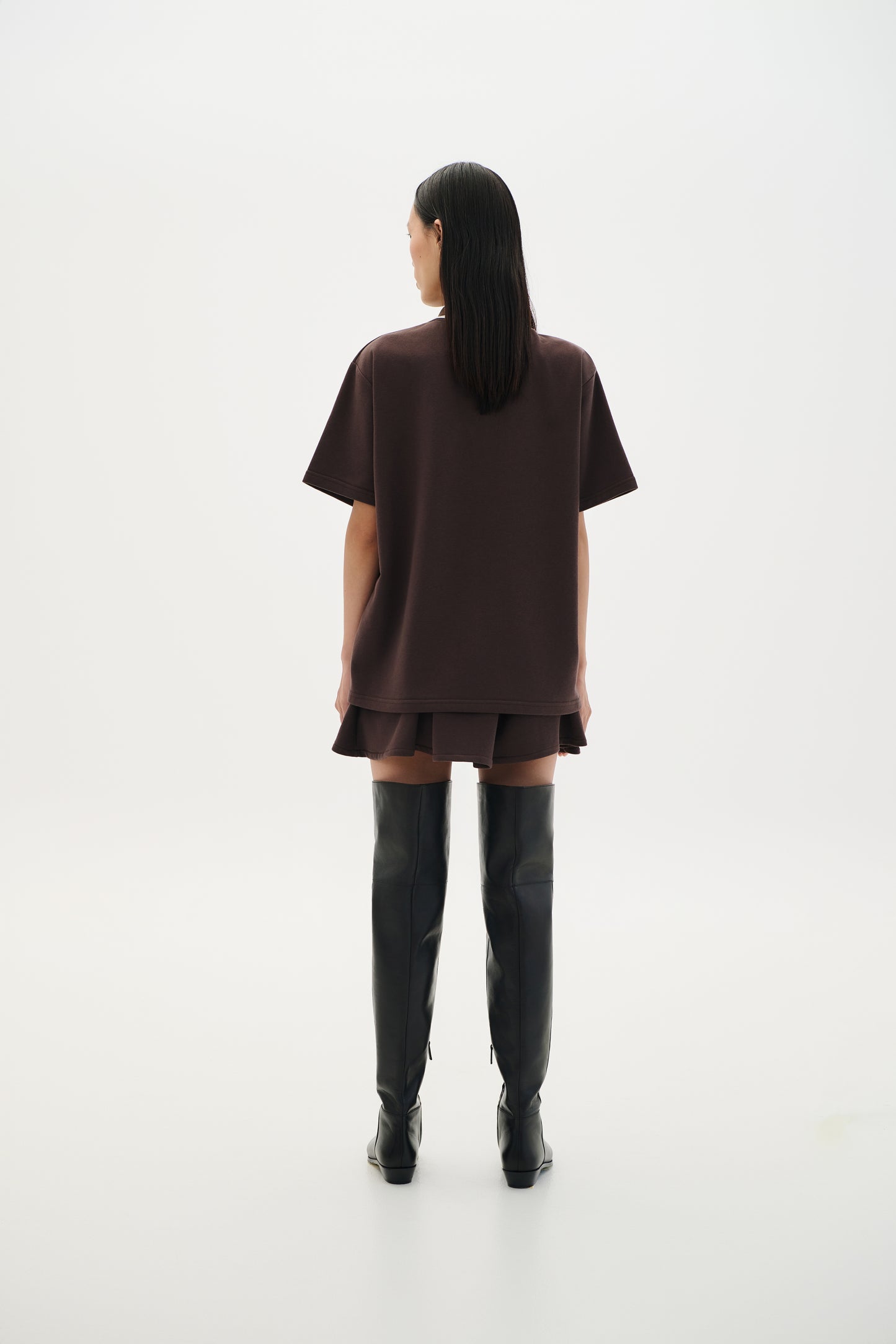 Skort Mini Pleated - Brown
