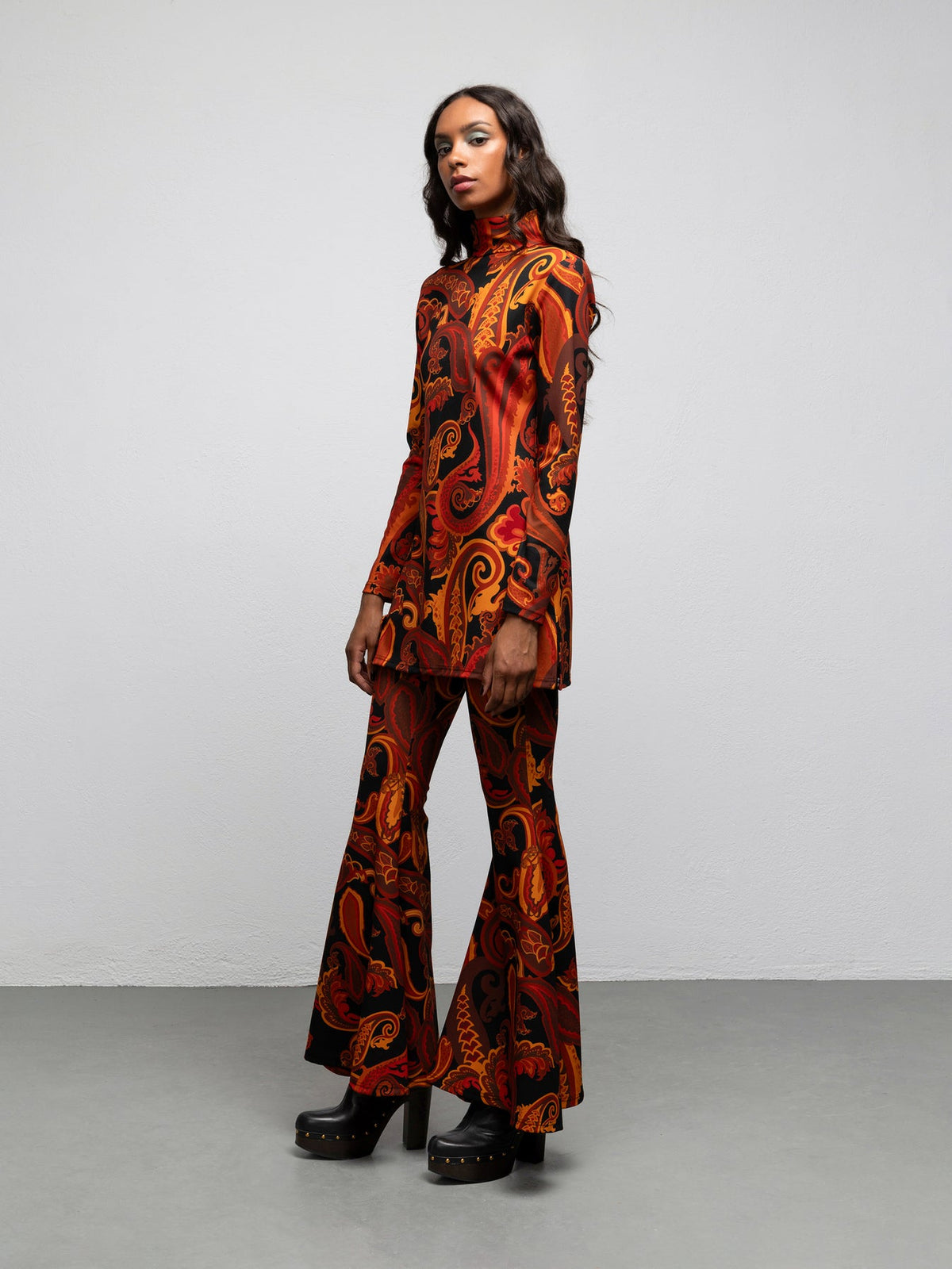 Bette Blouse - Paisley Black