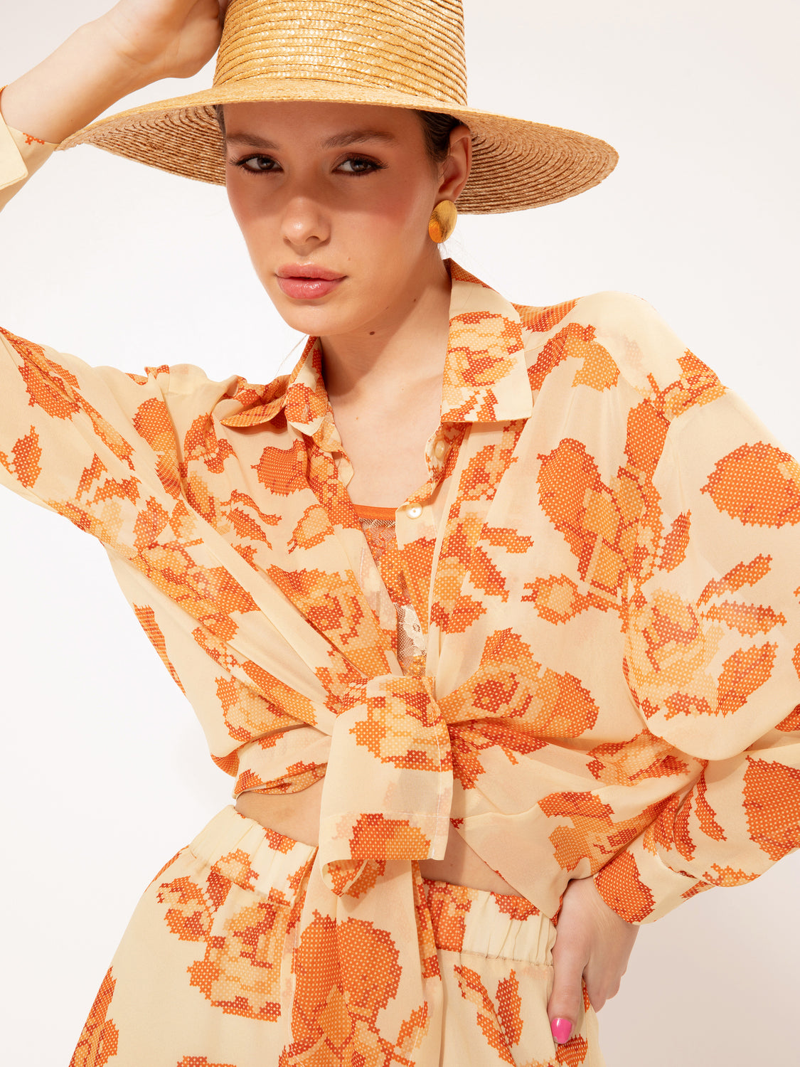 Oversized Shirt Yellow Kentima