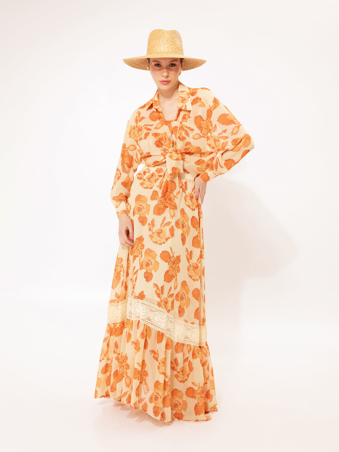 Oversized Shirt Yellow Kentima