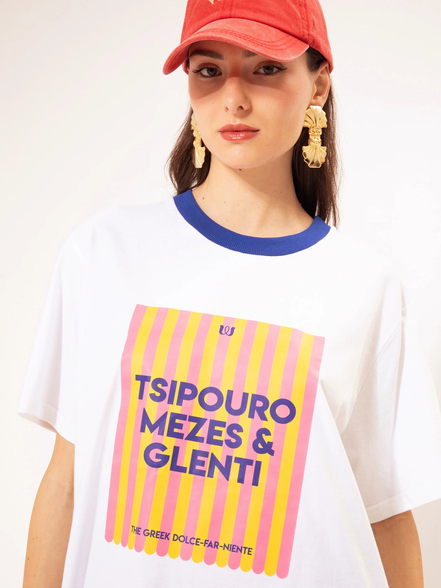 Oversized T-shirt Tsipouro Blue