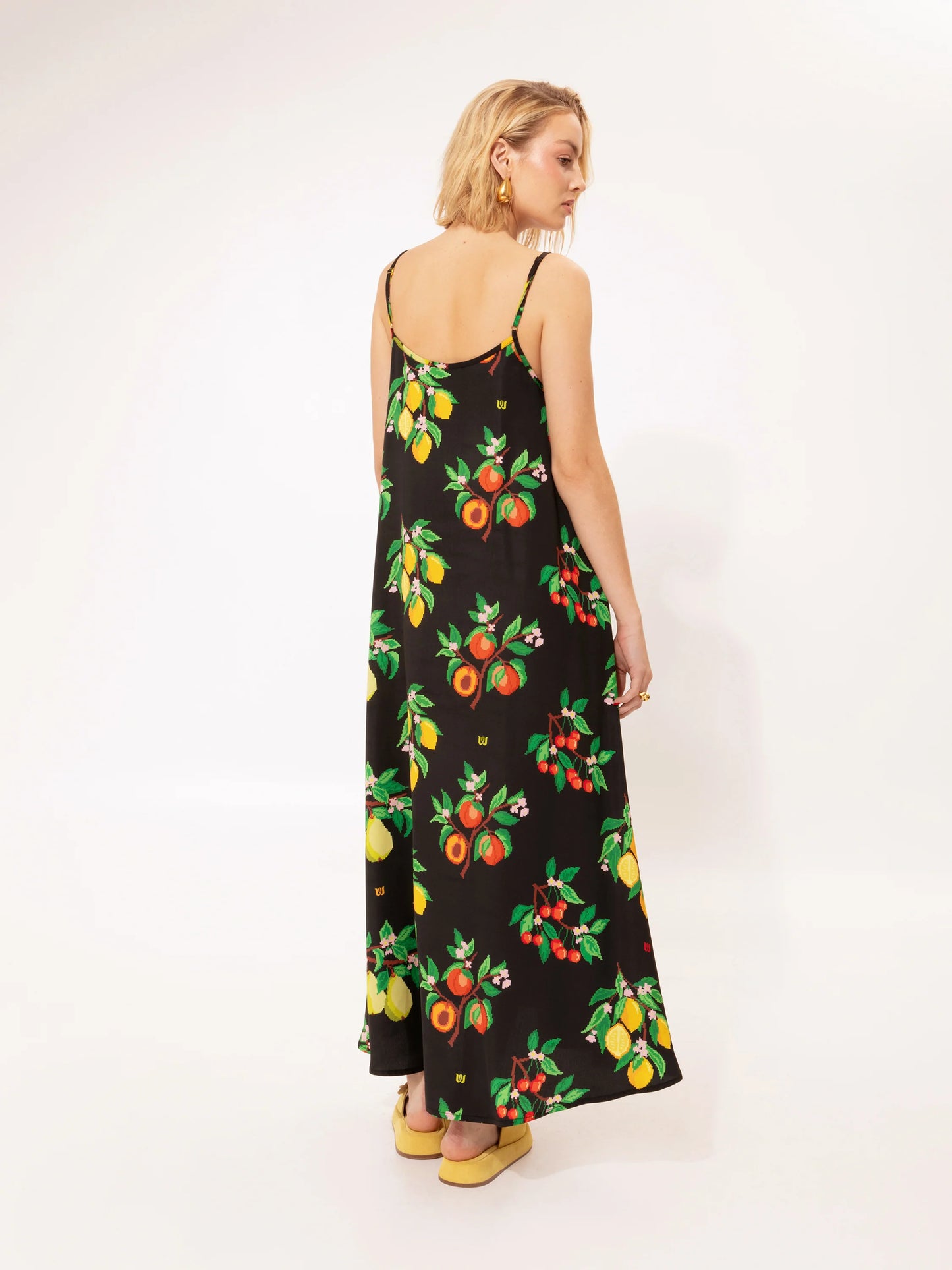 A-line Maxi Dress Fruits