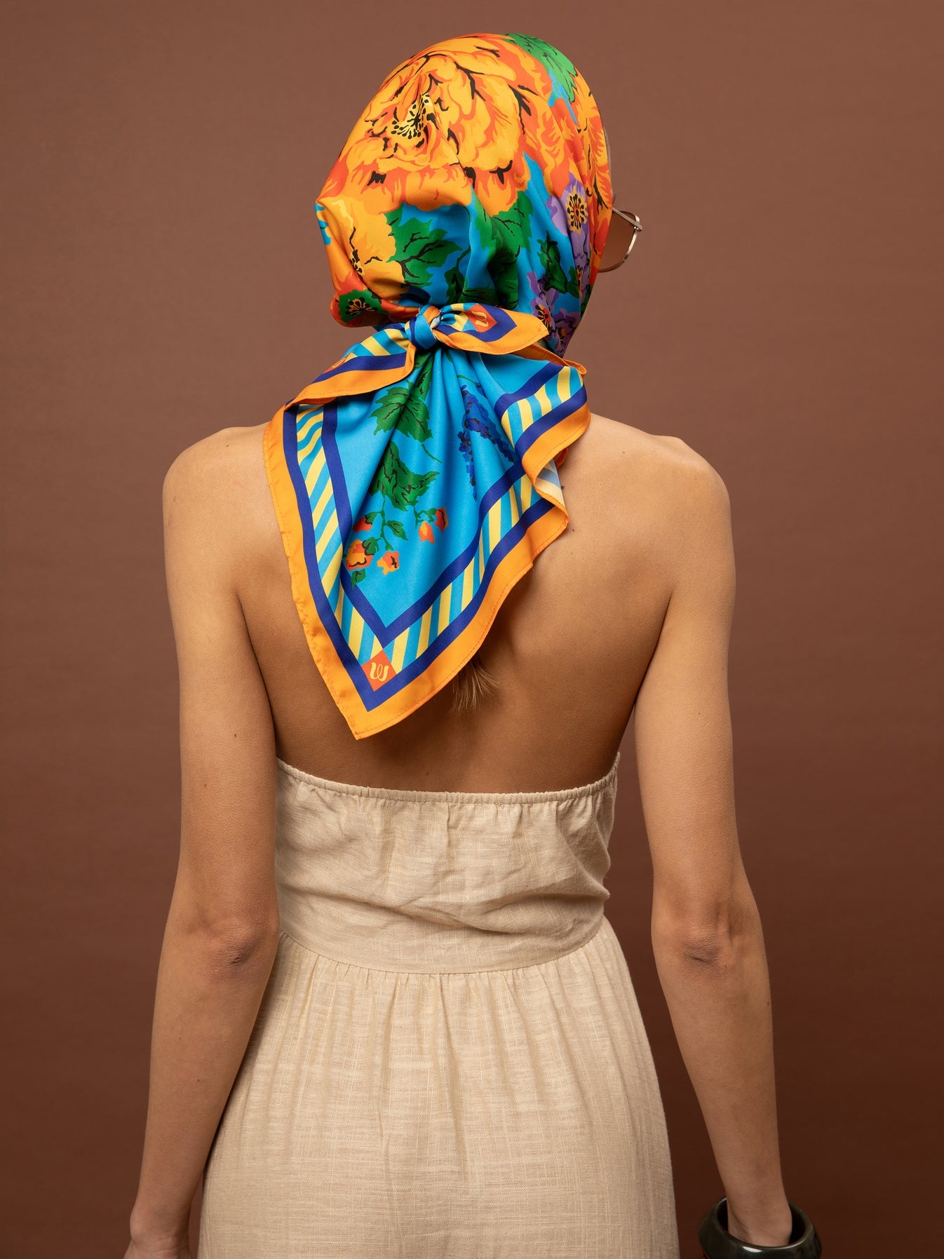 Satin Scarf/ Top - Tapetsaria Aqua