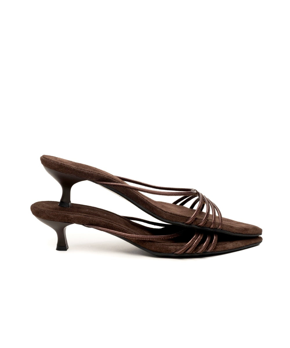 Zouloufi Esiot Kitten Heels I Brown