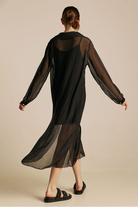 Aphrodite Long Shirt - Black