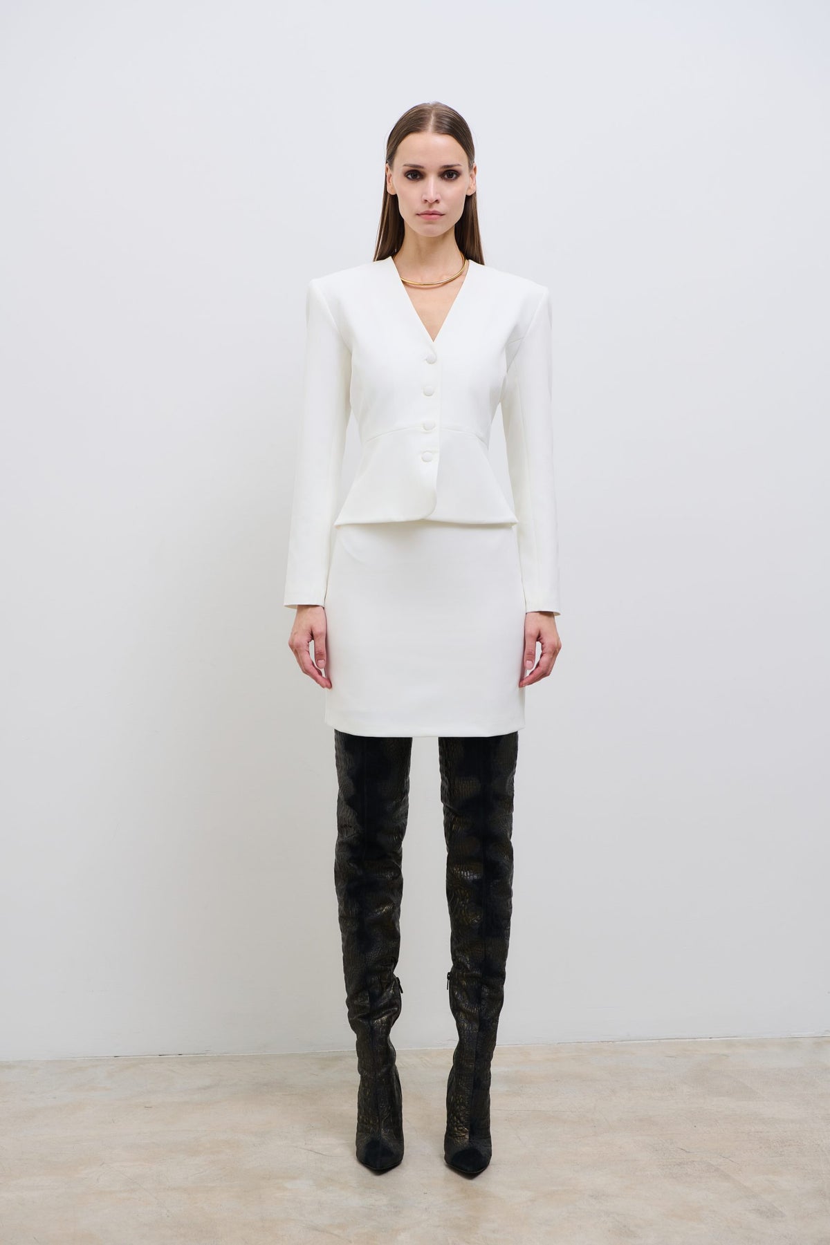 Aurora Blazer White