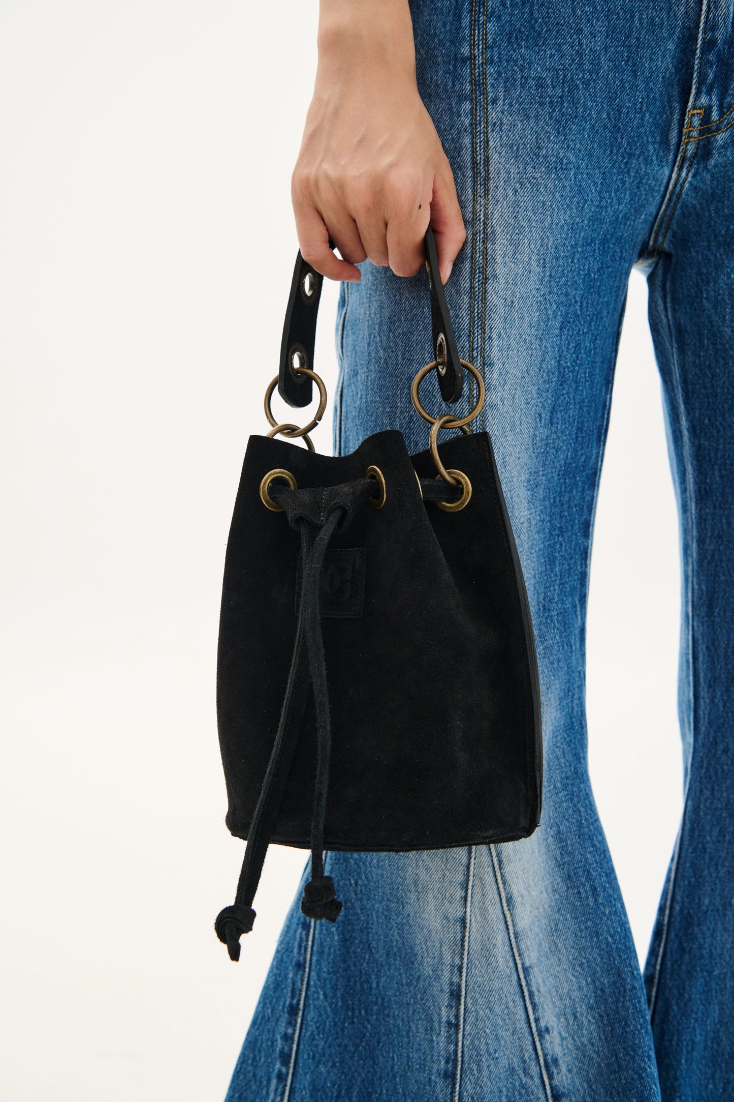 Bag Suede Bucket Rings