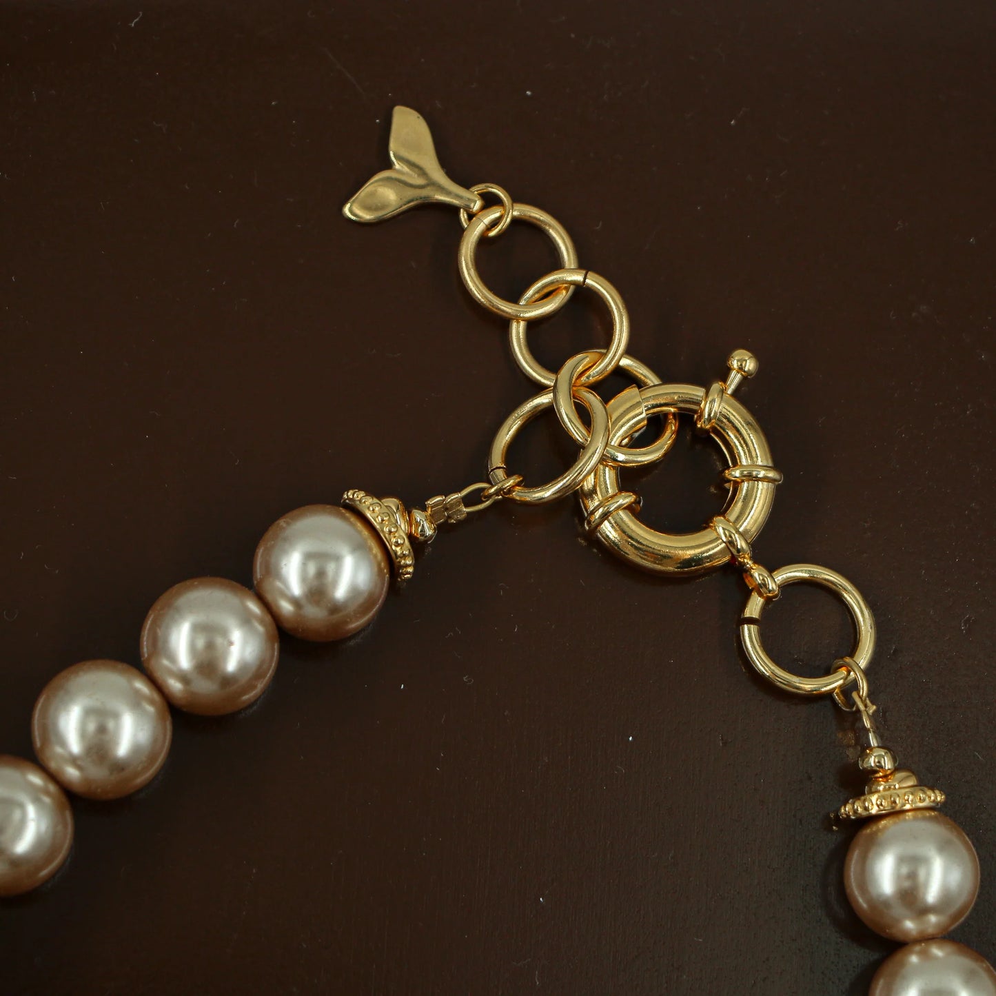 #0123-31 Beige Pearls Necklace
