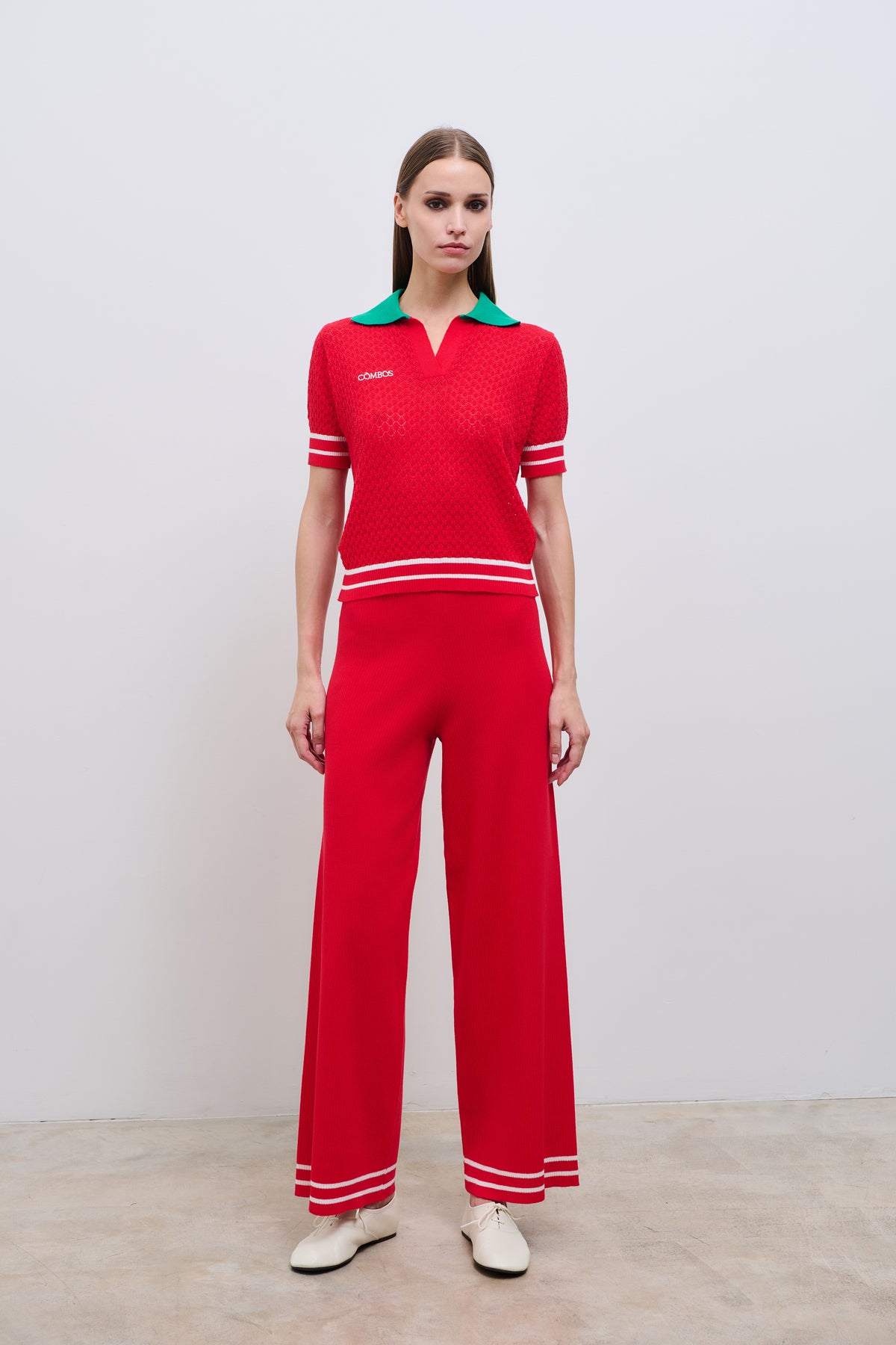 Dolce Knit Pants Red
