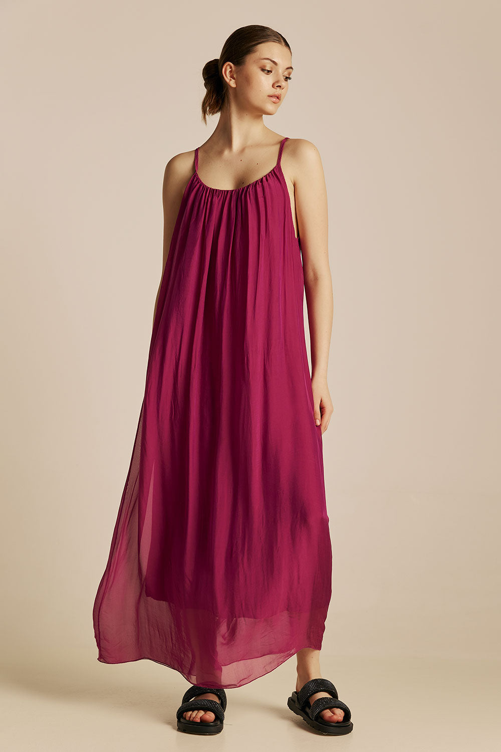 Dione Dress - Magenta