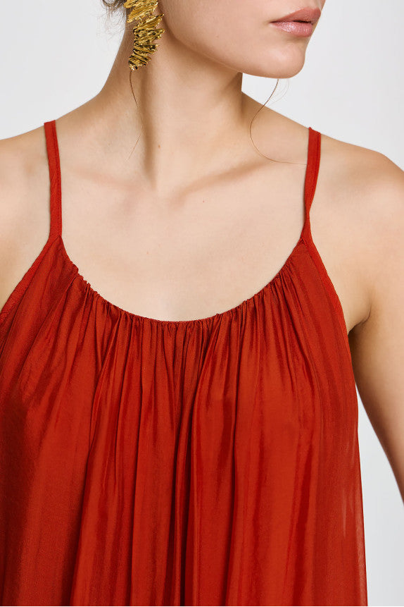 Dione Dress - Burnt Orange