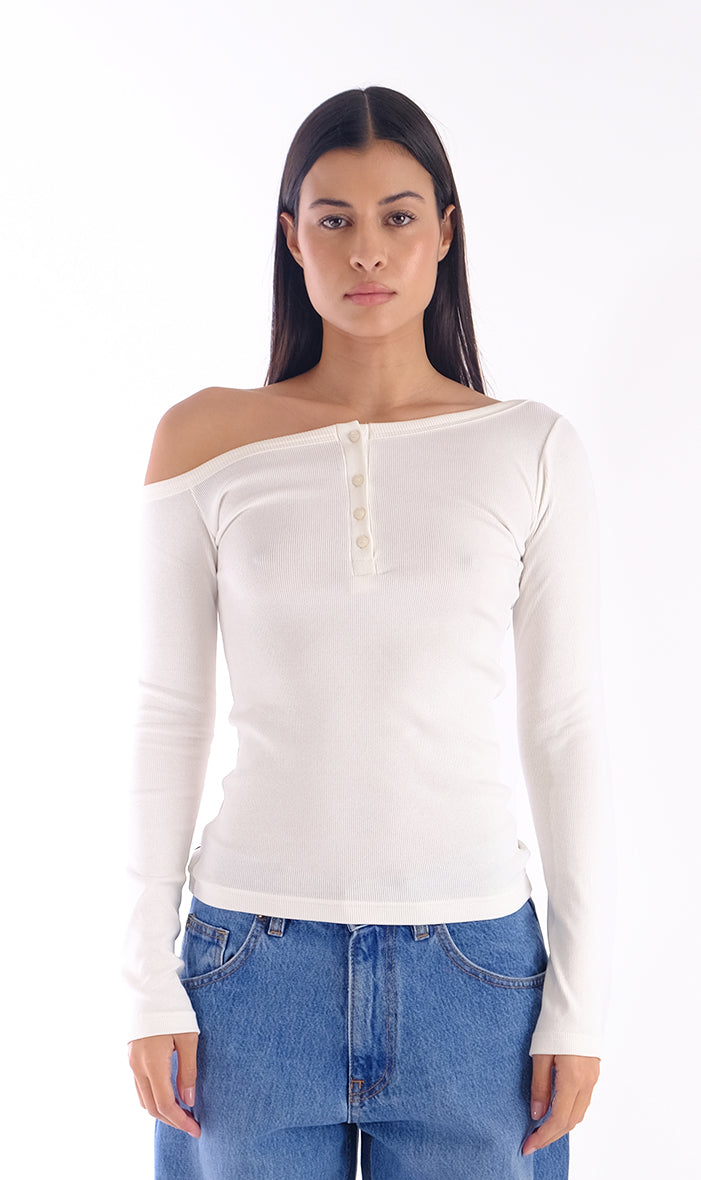 Elina off white top