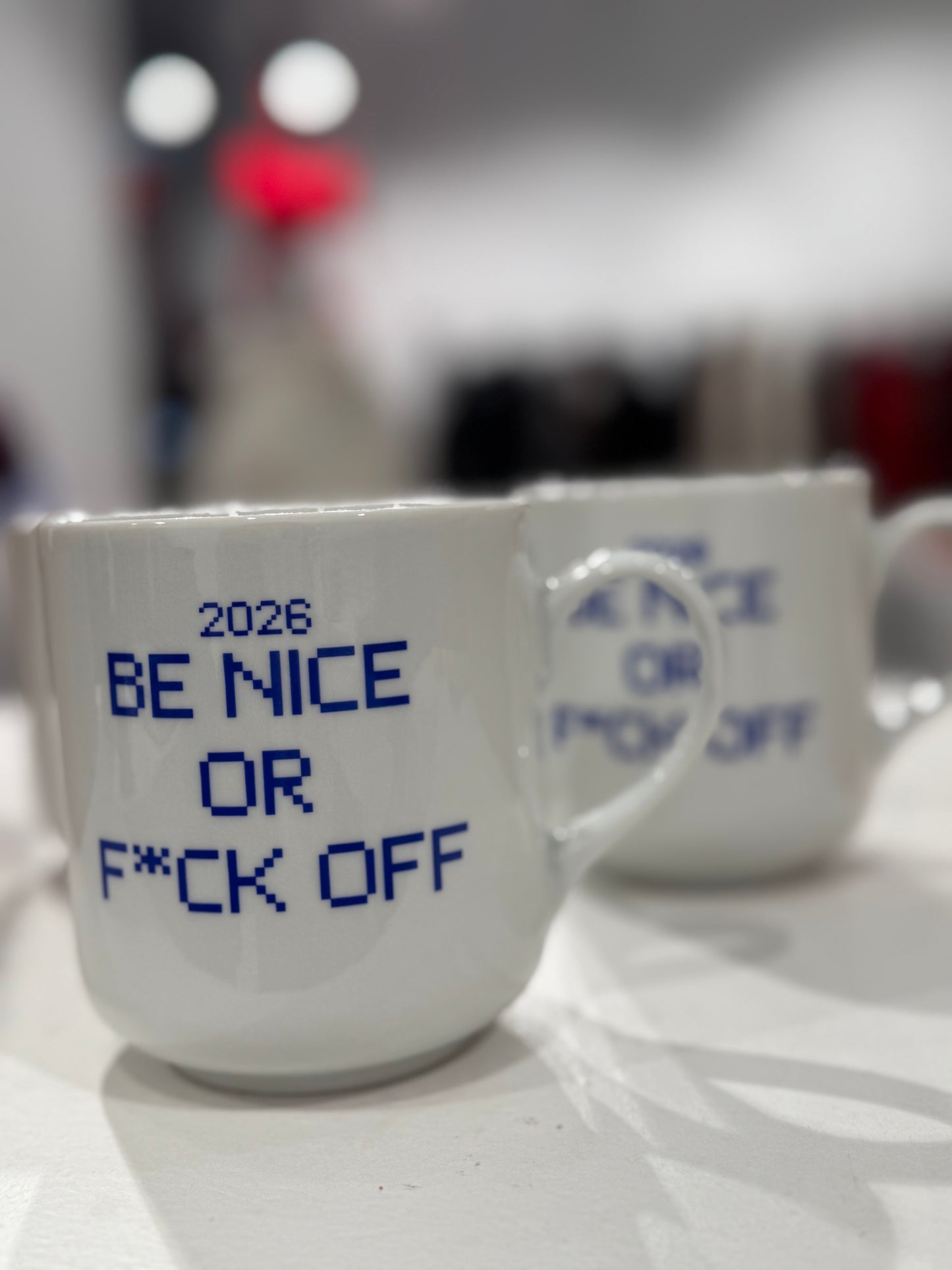Xmas Mugs - Be nice or F*ck Off