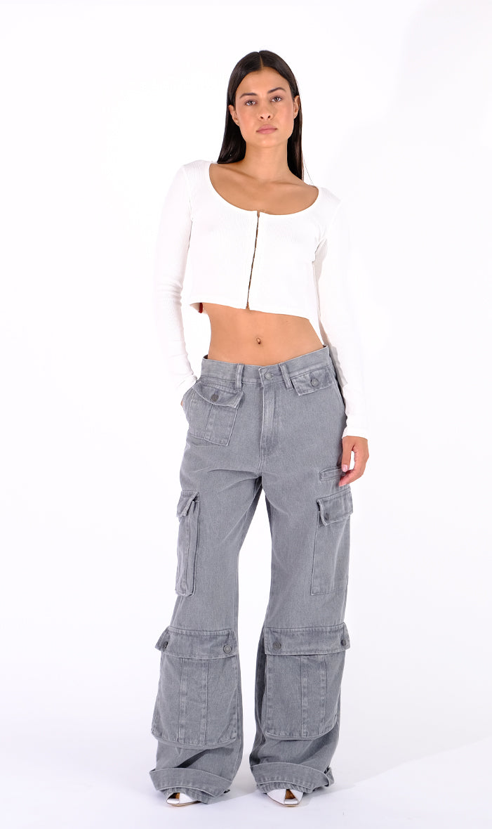 Myra Grey Cloud jean