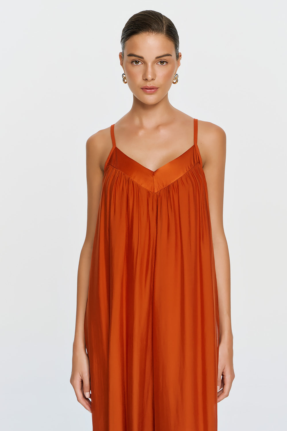 Nephele Jumpsuit - Burnt Orange