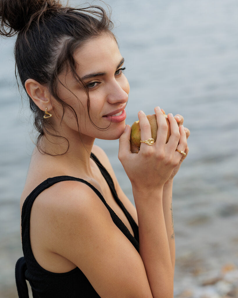 Nous Earrings - Gold Plated