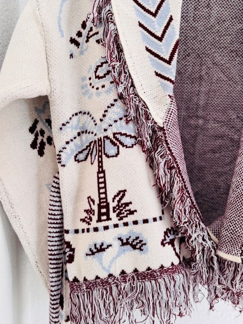 Palm Cardigan - Ecru