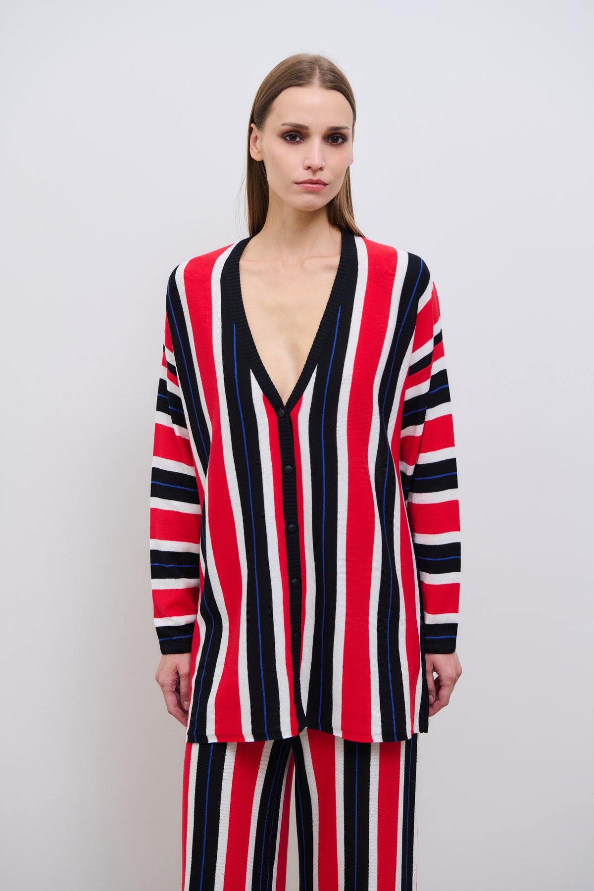 Pinstripe Knit Pant