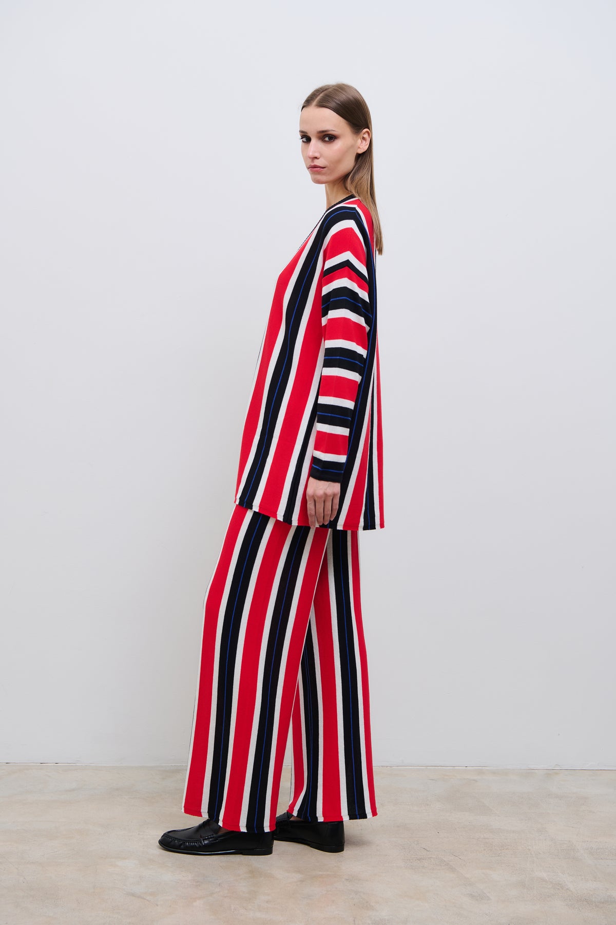 Pinstripe Cardigan