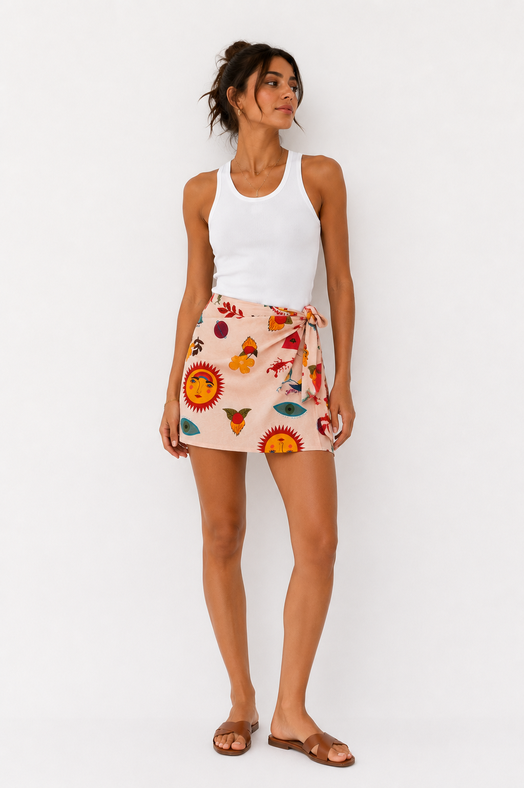 Sunnies Wrap Mini Skirt