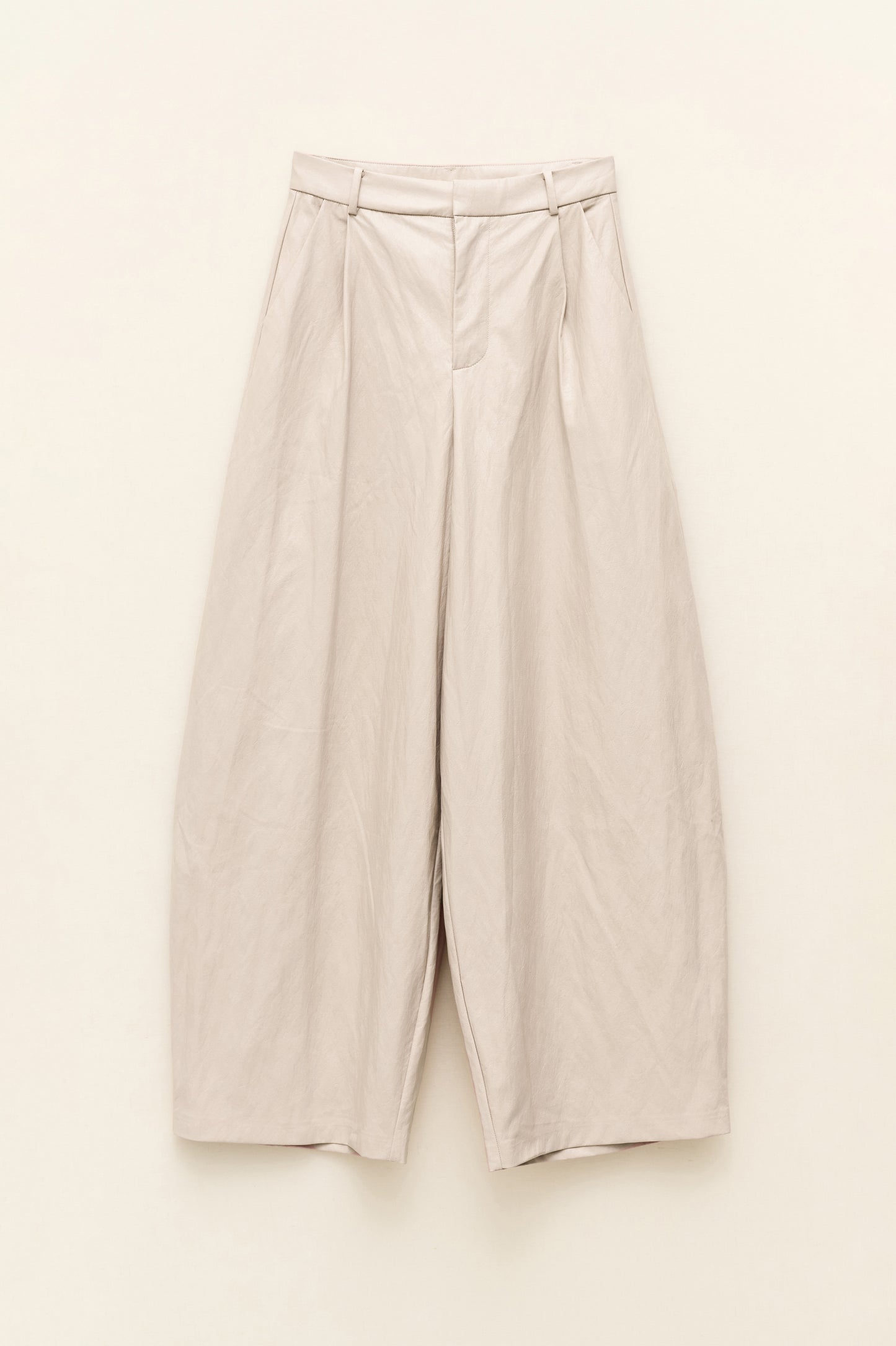 Hermina Eco Leather Pant - Ecru