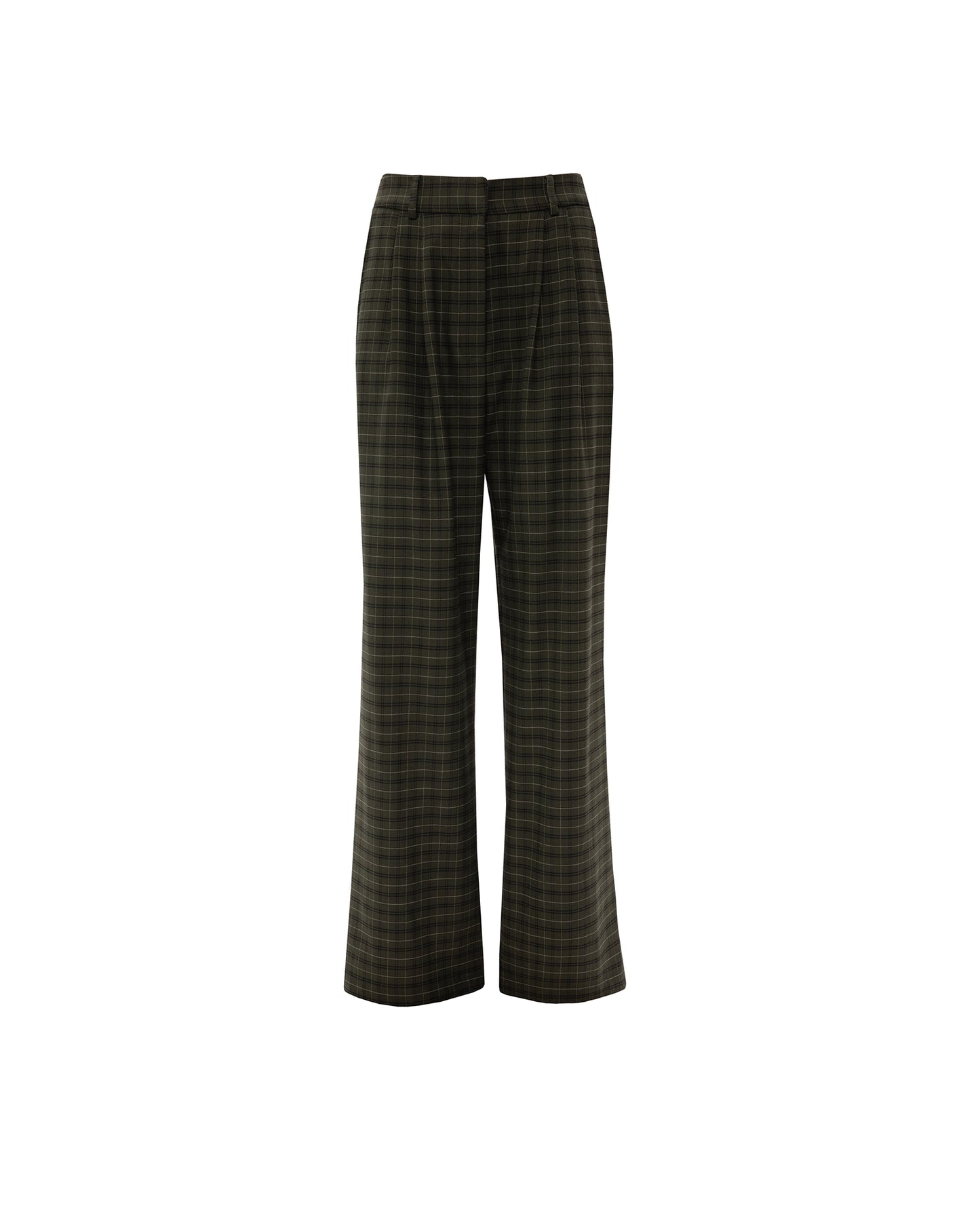 VK Olive Chequered Pants