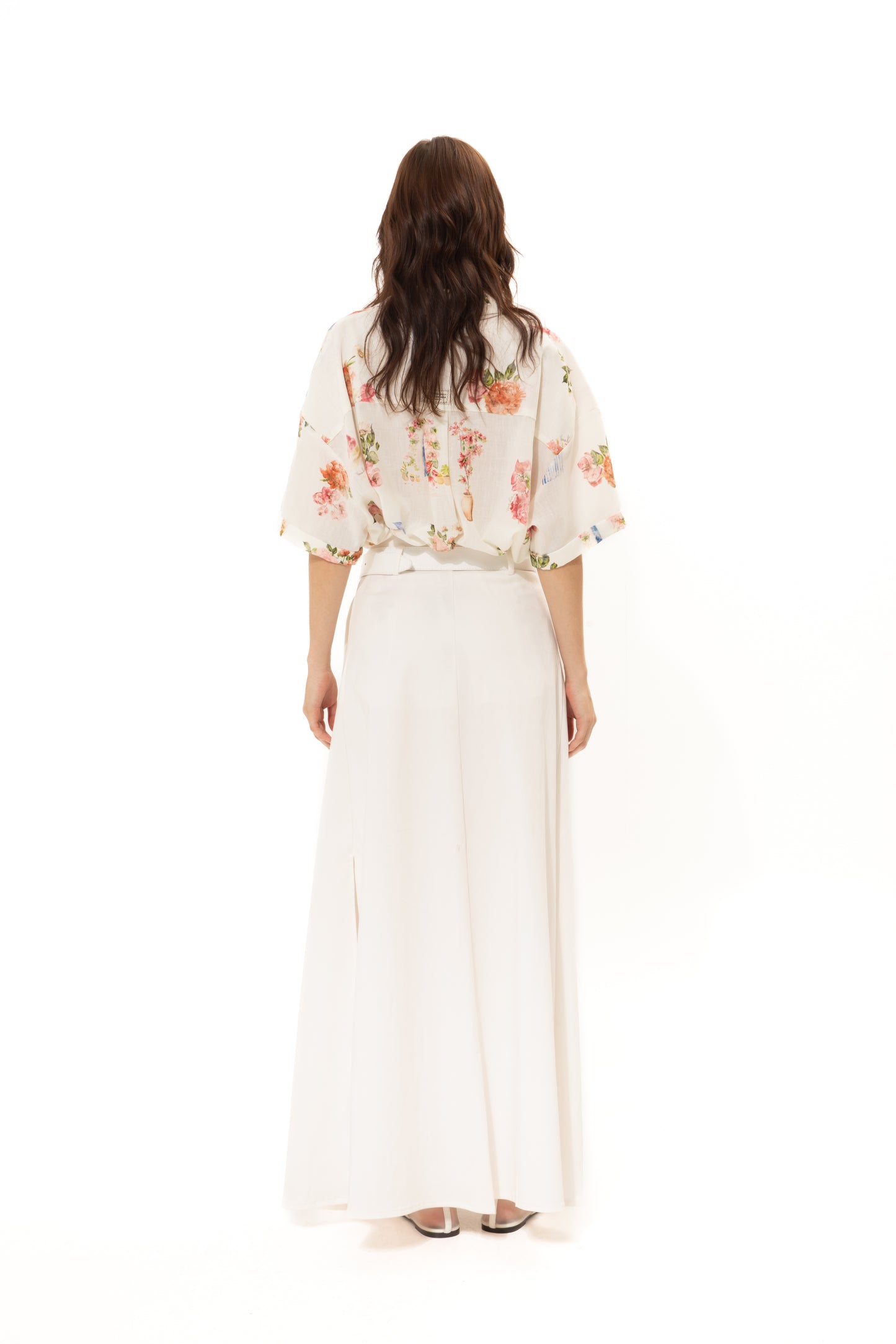 VK Island White Long Skirt